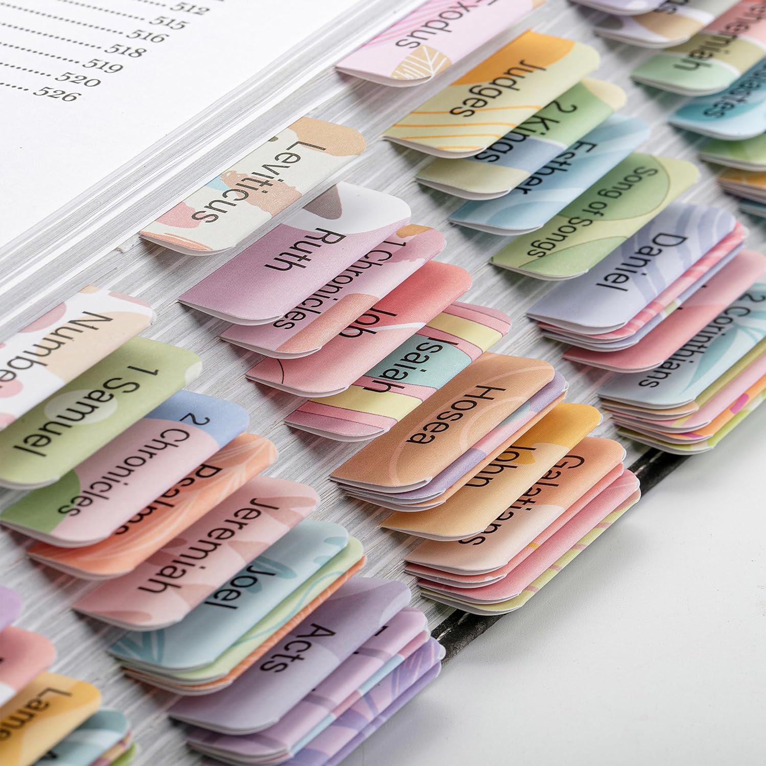Bible Tabs, 120 Count, Laminated, Easy Apply, Old & New Testament, Includes 30 Customizable Blank Tabs - Image 6