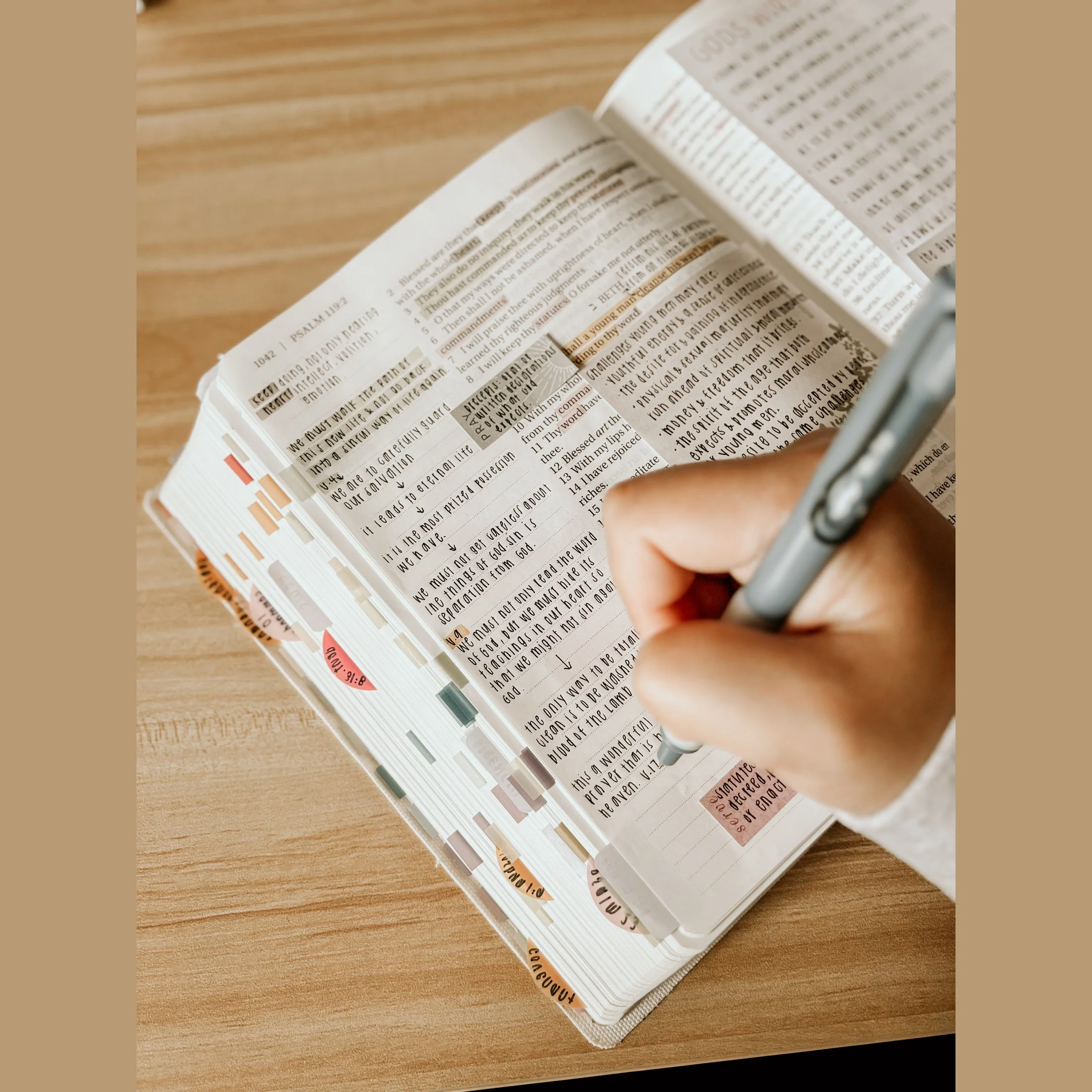 Esther Bible Journaling Kit, Dual Tip Highlighters, .5mm Bible Pens, Magnetic Bookmark, Bible Reading Tracking Sticker, Bible Tabs, Sticky Notes - Image 7