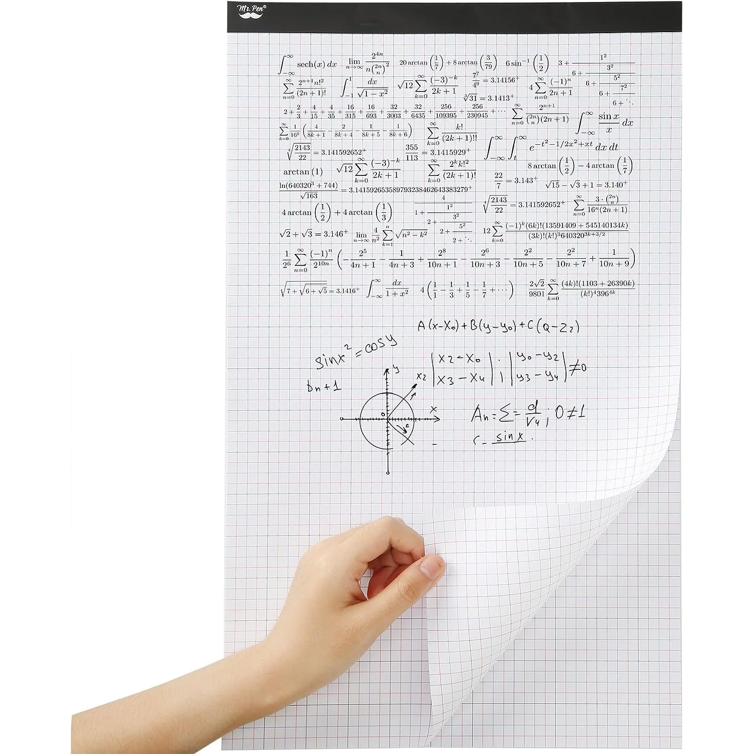 Graph Paper 17x11, 4x4 Grid Paper(1/4 in), Color Lined, 22 Sheets, Drafting - Image 8
