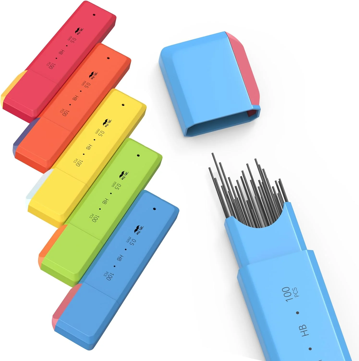 0.5 Lead Refill HB, 5 Pack, 500 pcs, Mechanical Pencils - Image 6