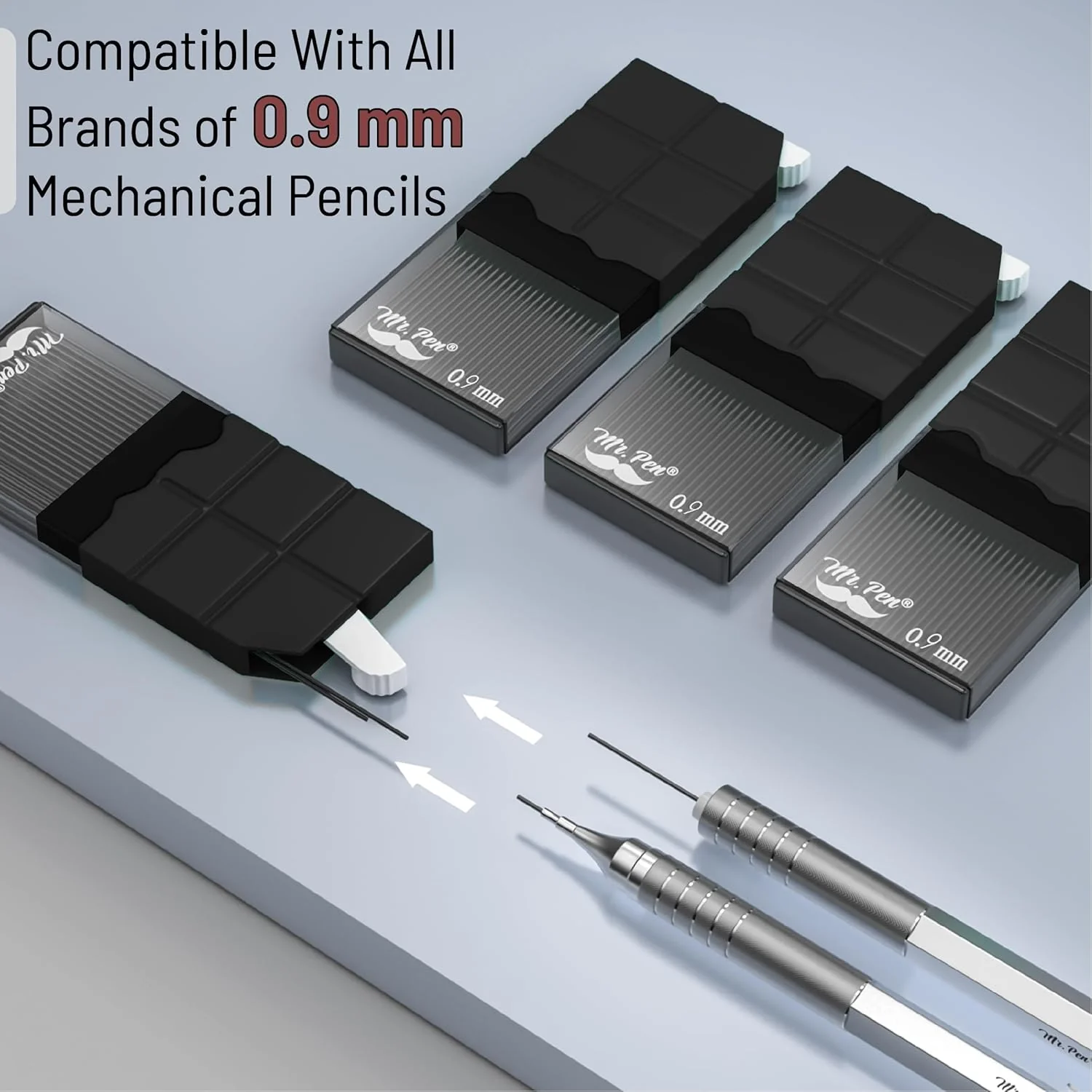 0.9 Mechanical Pencils Lead Refills, 4B, 280 pcs, 4 Pack - Image 4