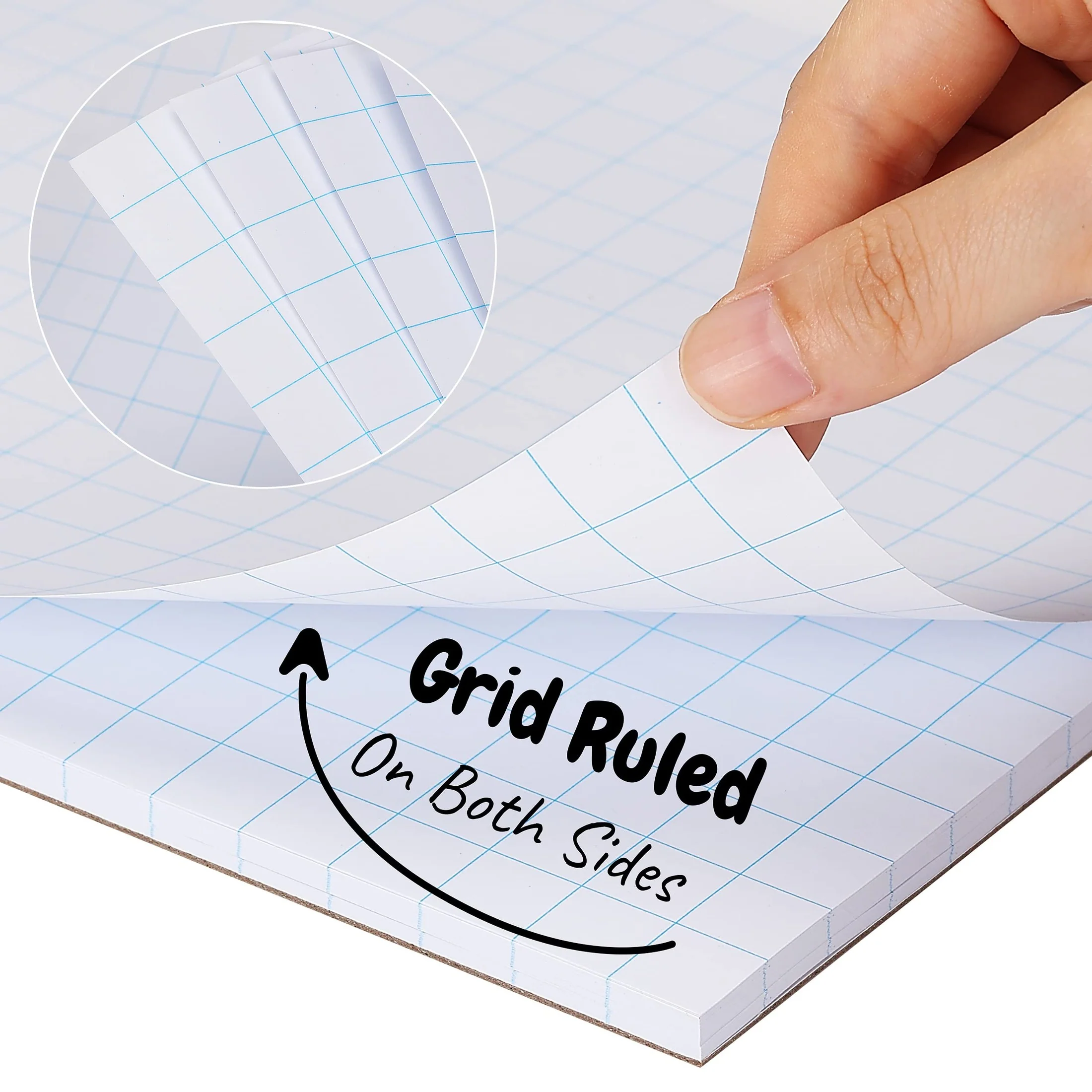 Graph Paper Pad 8.5 x 11, 2x2 Grid Paper, 55 Sheets, Quad Ruled - Image 6