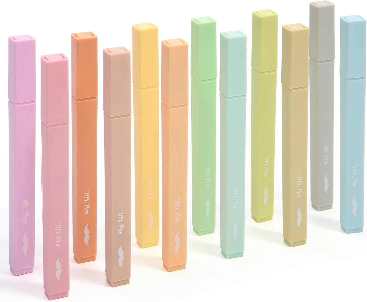 Aesthetic Highlighters, 12 pcs, Chisel Tip, Macaron Colors, Cute Highlighters Assorted Colors, Bible Highlighters and Pens No Bleed, No Bleed Highlighters for Bible Pages No Bleed - Image 7