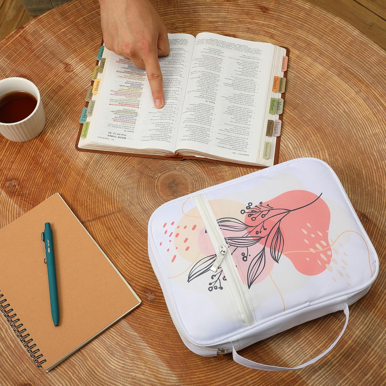 Mr. Pen- Bible Case, Blush Bloom, Bible Covers for Women, Bible Cover, Bible Bag, Bible Covers for Girls, Bible Carrying Case for Women - Image 7