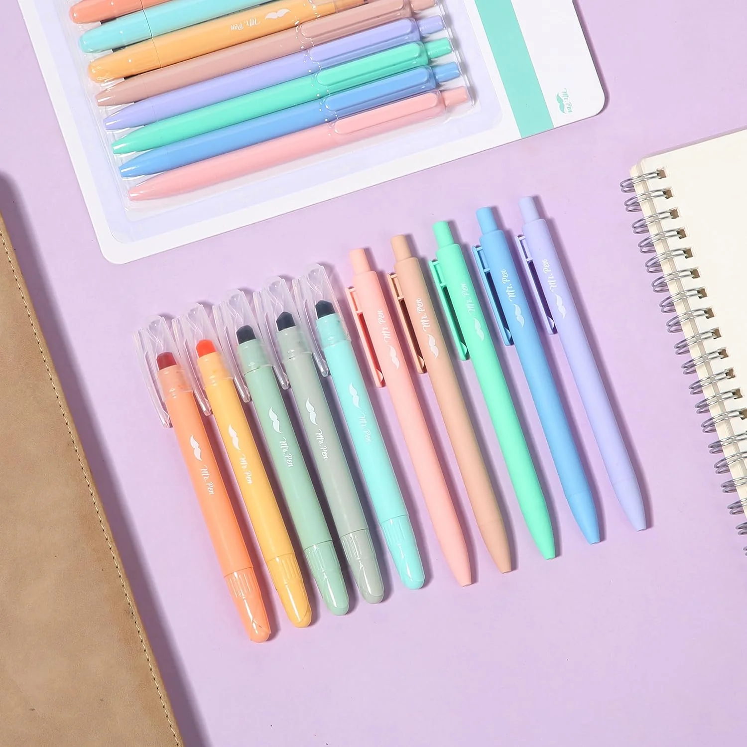 Mr. Pen- Bible Highlighters and Pens, 10 Pack, Gel Highlighters, Cotton Candy Clouds, Bible Highlighters No Bleed, Gel Highlighter No Bleed Through - Image 7