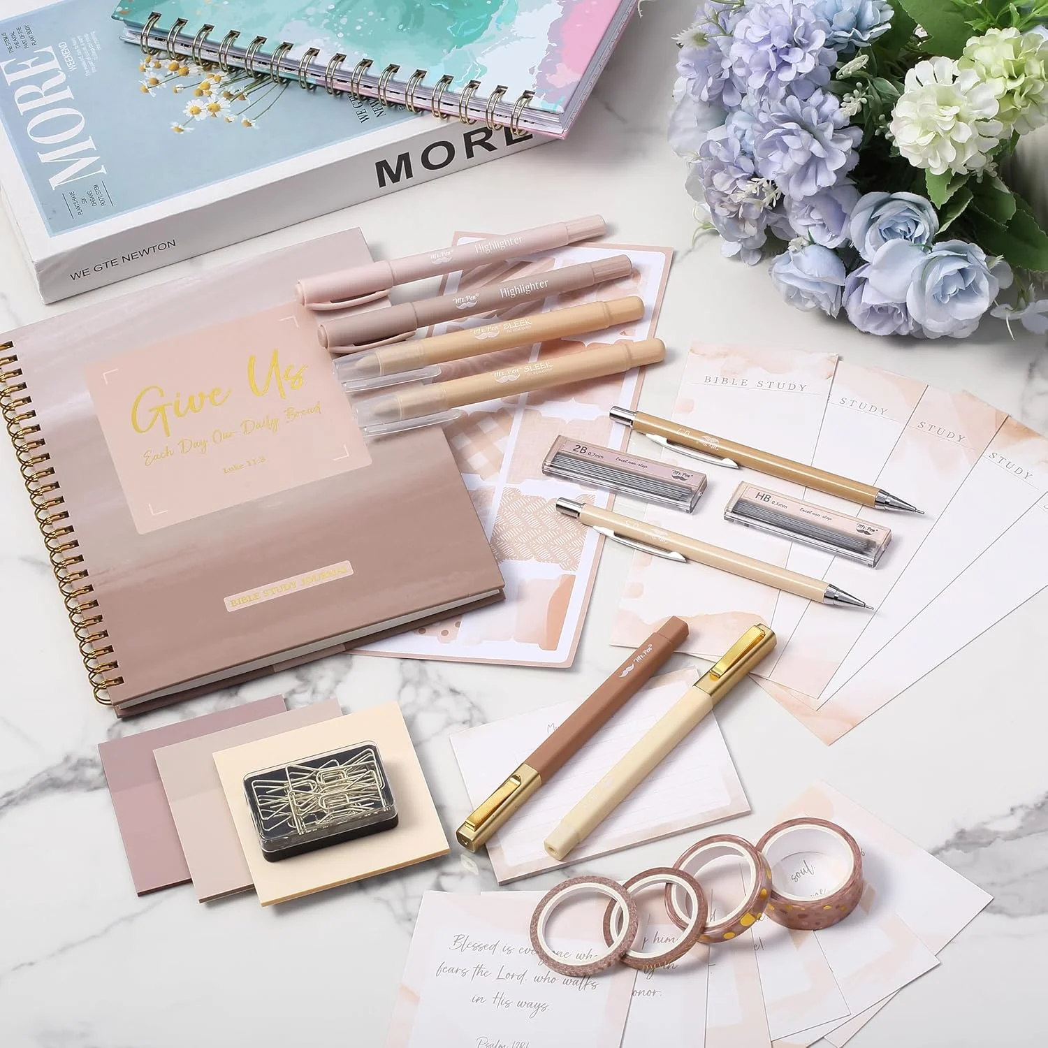 Mr. Pen- Bible Journaling Kit for Women, Golden Blush Color Theme, Bible Study Supplies Journaling Kit, Easter Gift - Image 3