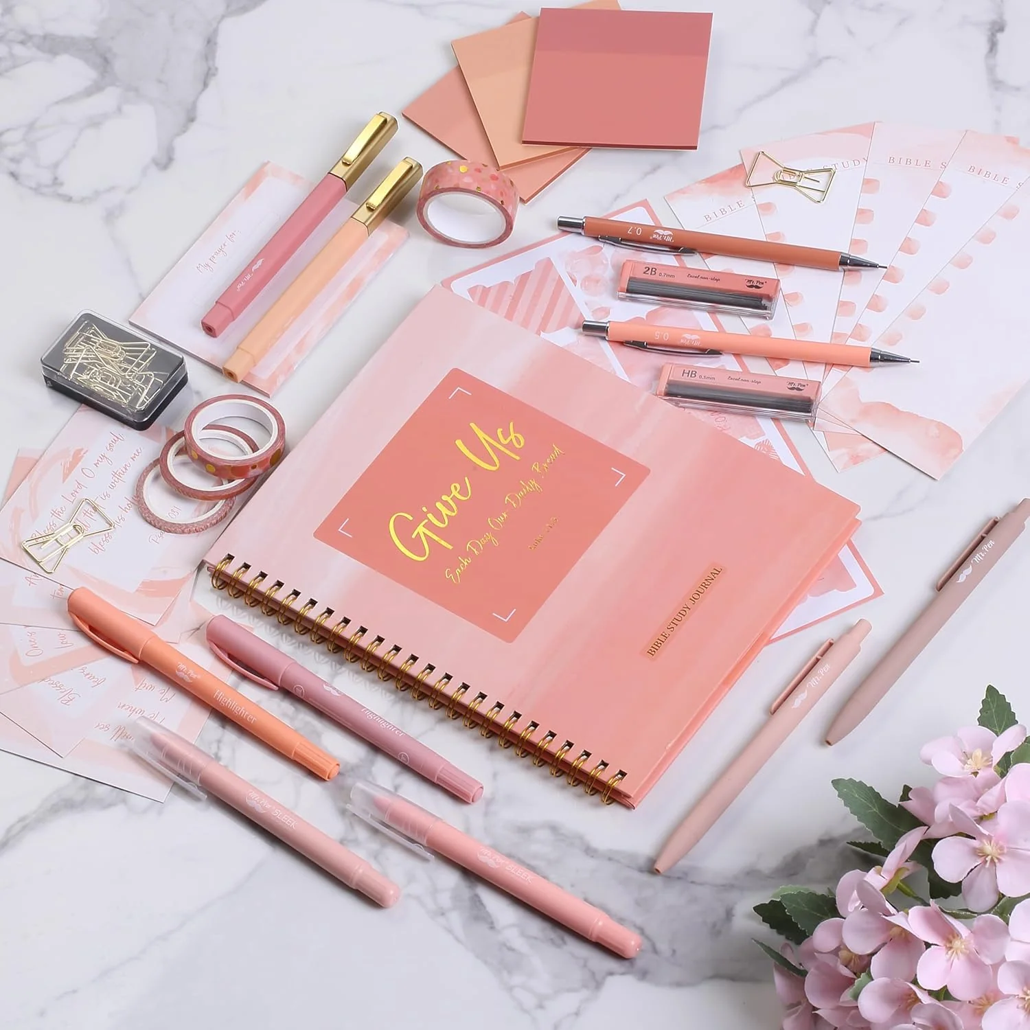 Mr. Pen- Bible Journaling Kit for Women, Sunset Blush, Bible Highlighters and Pens No Bleed, Bible Journaling Supplies - Image 4