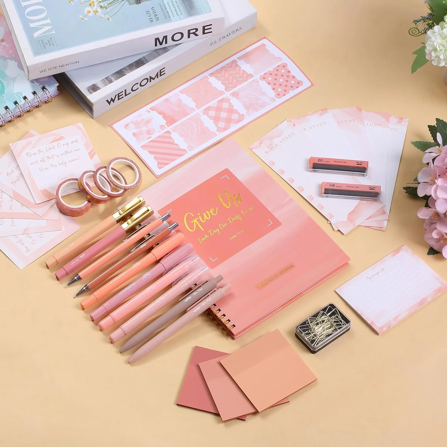 Mr. Pen- Bible Journaling Kit for Women, Sunset Blush, Bible Highlighters and Pens No Bleed, Bible Journaling Supplies - Image 9