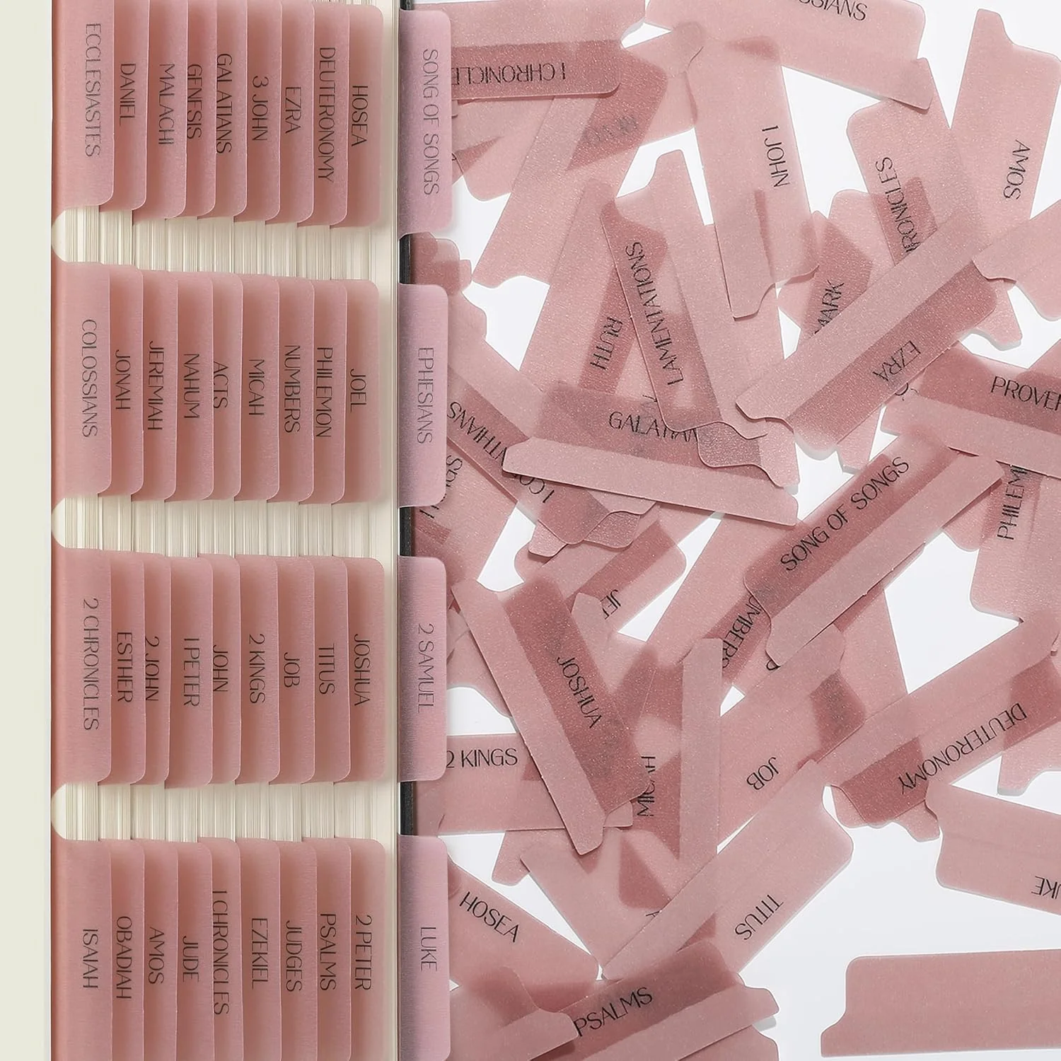 Mr. Pen- Bible Tabs, 75 Tabs, Transparent Pink Laminated Bible Tabs for Women and Men - Image 7