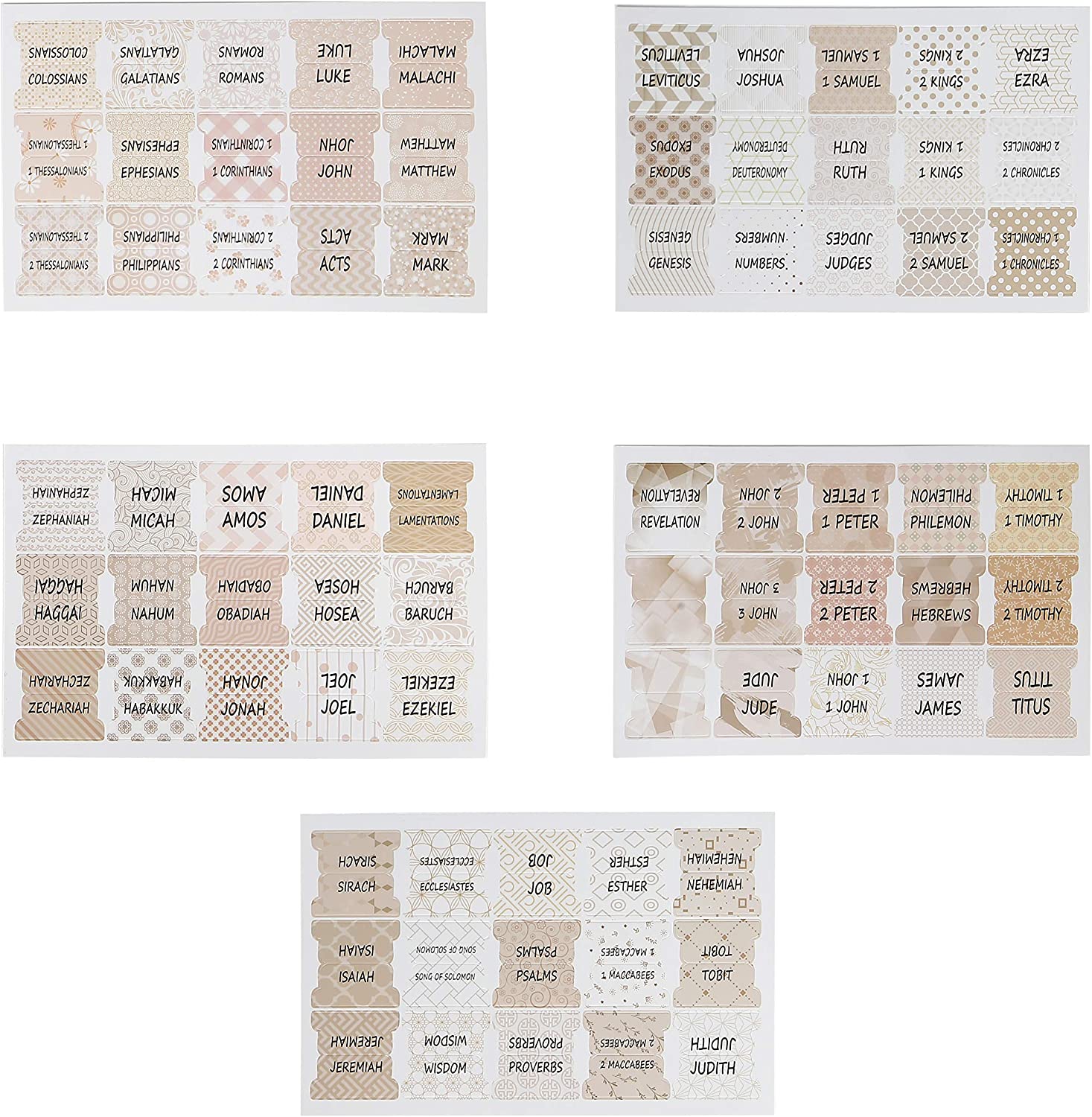 Bible Tabs for Catholic or Other Bibles, 75 Tabs, Laminated, Bible Journaling Supplies, Bible Tabs Old and New Testament, Bible Tabs for Women, Bible Tabs for Journaling Bible - Image 5