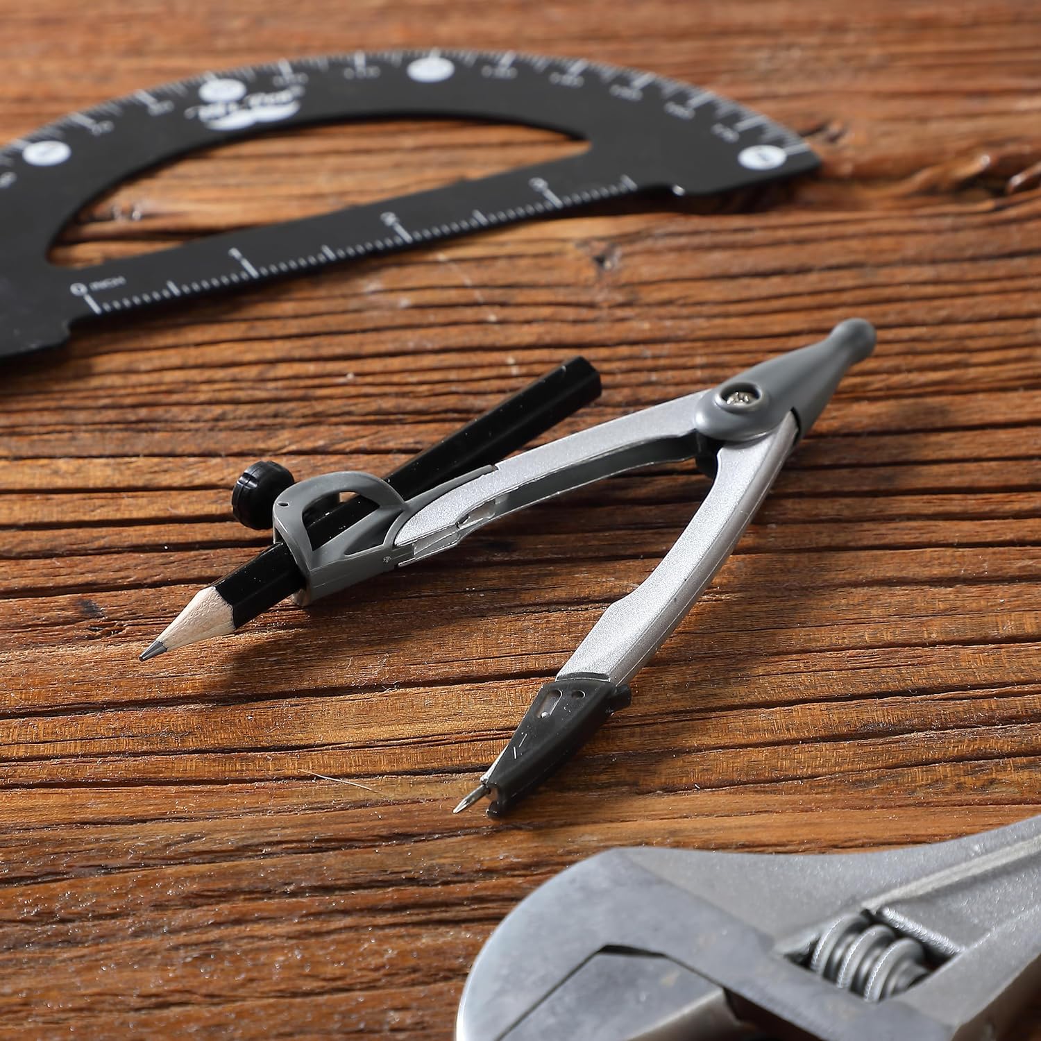 Compass for Geometry with Pencil, Draw Up to 9" Circles - Image 5
