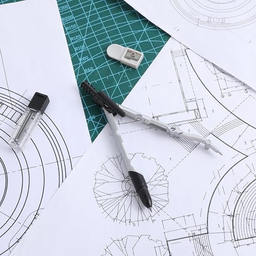 Convertible Compass for Geometry, Drafting, 5-Inch Circles - Image 7