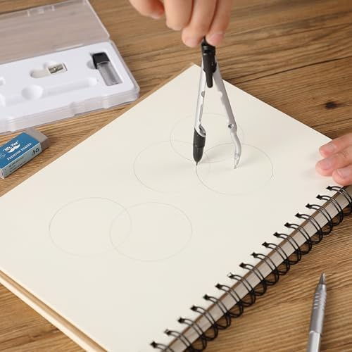 Convertible Compass for Geometry, Drafting, 5-Inch Circles - Image 8
