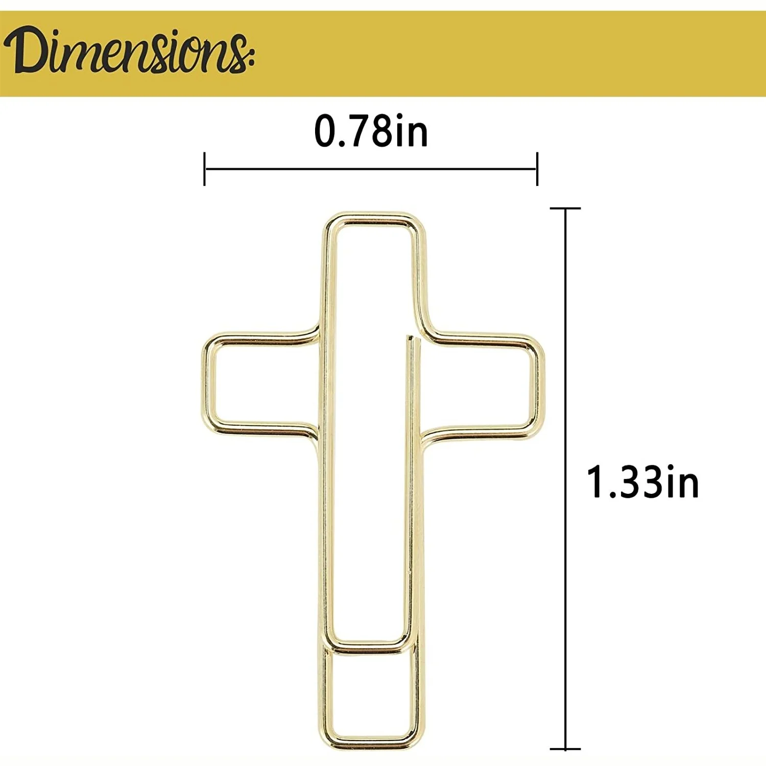 Cross Paper Clips, 35 Pack (Gold and Rose Gold Color), Bible Paper Clips, Journaling Paper Clips, Bible Study Supplies, Christian Journaling Supplies, Bible Journaling Items, Bible Clips - Image 3