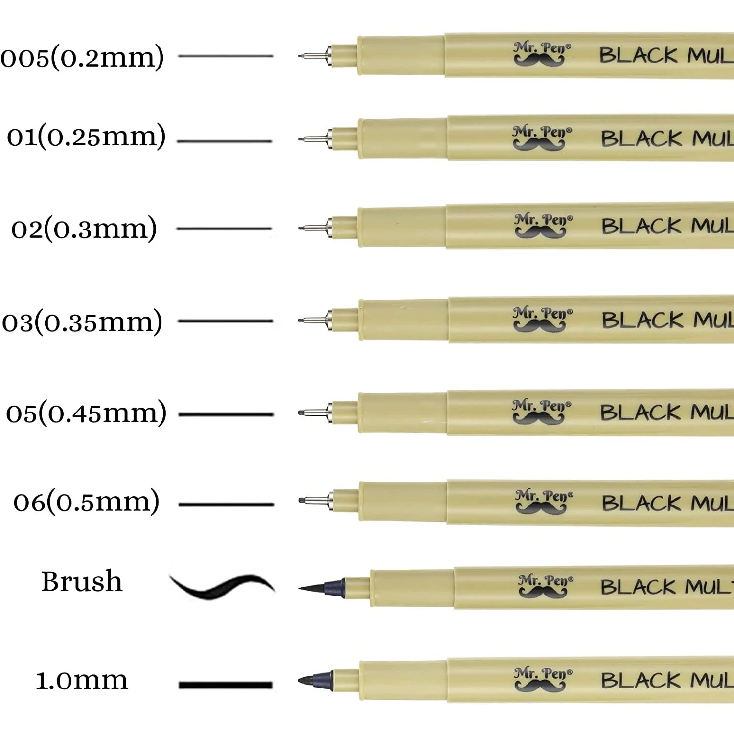 Fineliner Drawing Pens, 8 Pack Black Multiliner Set, Waterproof Ink for Sketching, Notes & Bible Journaling - Image 15