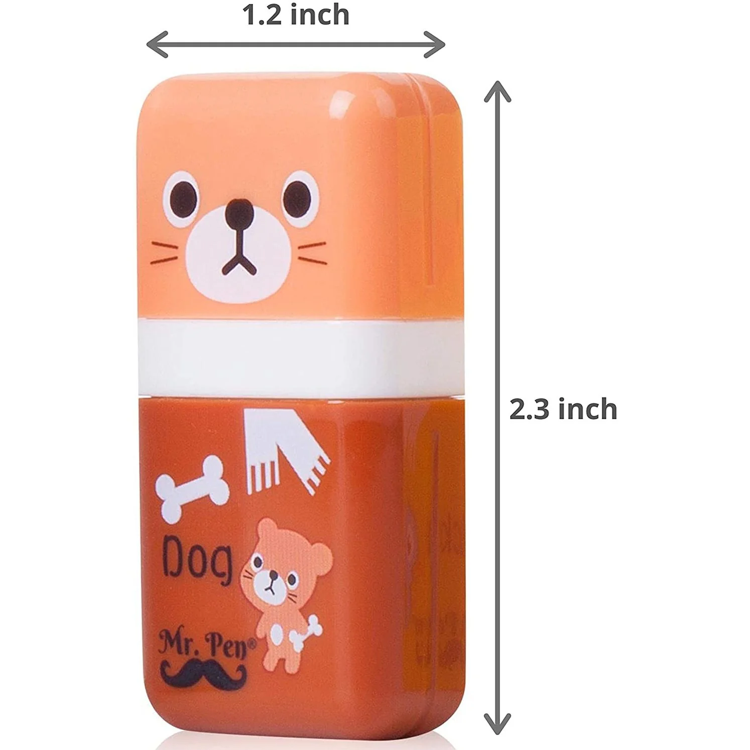 Cute Pencil Erasers, 6 Pack, with Covers & Rollers for Kids - Image 11