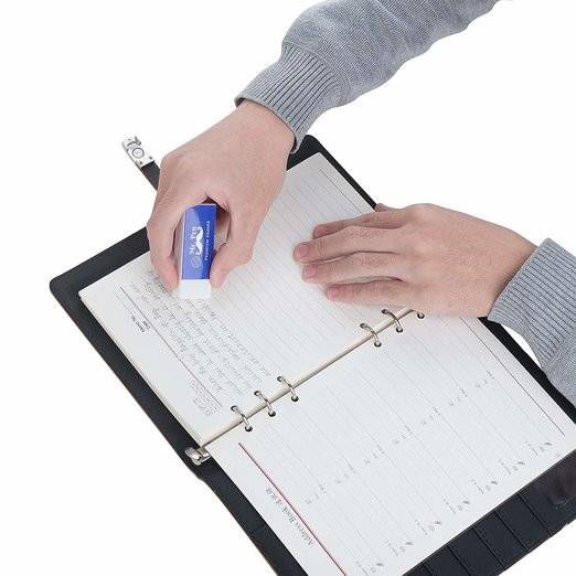 White Pencil Eraser for School, 10 Pack, Large Block, Latex Free - Image 7