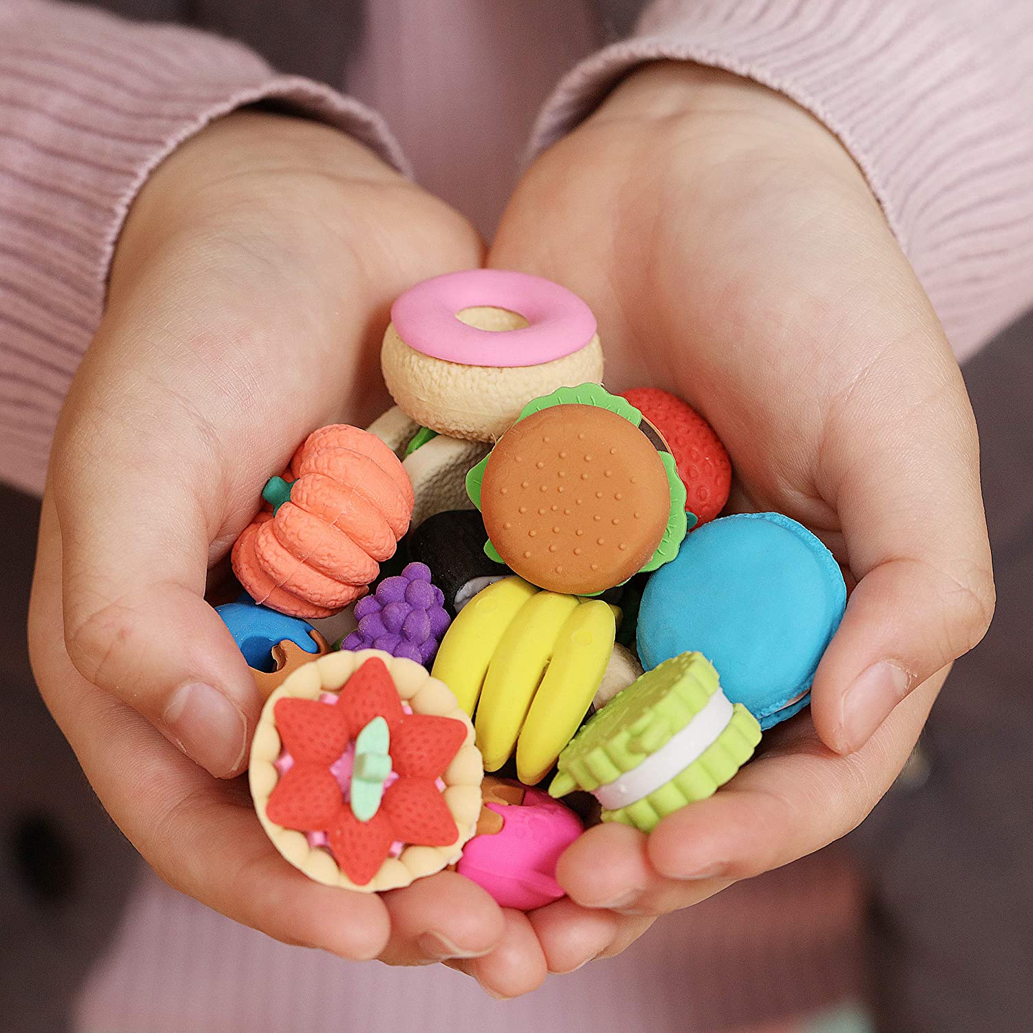 Mini Food Cute Erasers for Kids, 30 pcs, 3D Mini Erasers - Image 4
