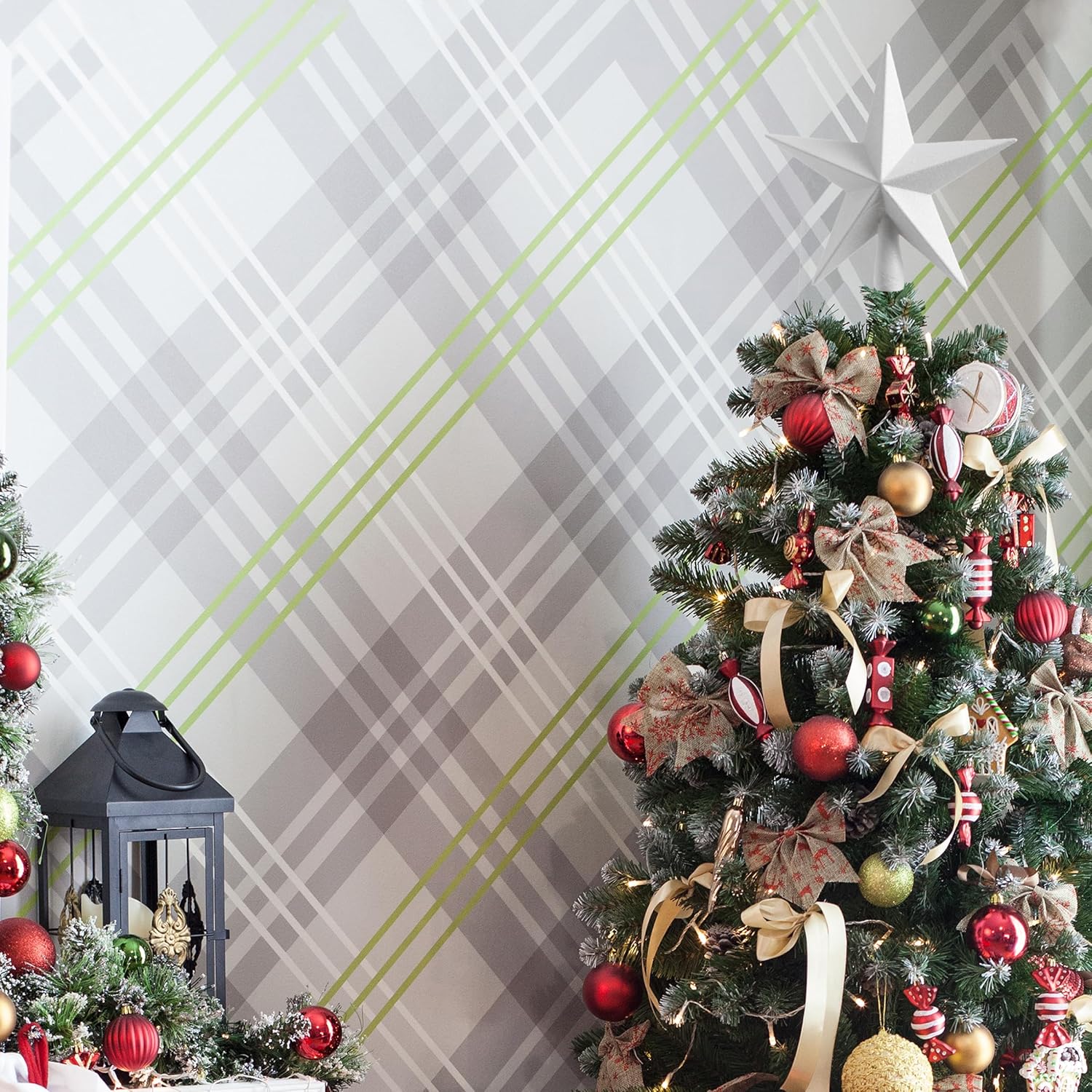 Mr. Pen- Glitter Star Tree Topper, 8-Inch, White Star Christmas Tree Topper Star, Christmas Tree Star Topper - Image 5