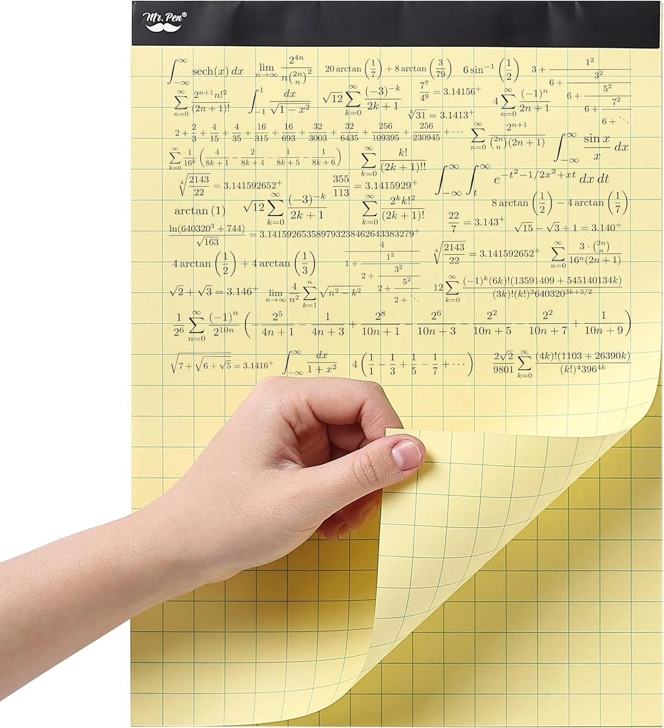 Yellow Graph Paper 11x8.5, 2x2 Grid Paper (1/2 in), 55 Sheets - Image 10
