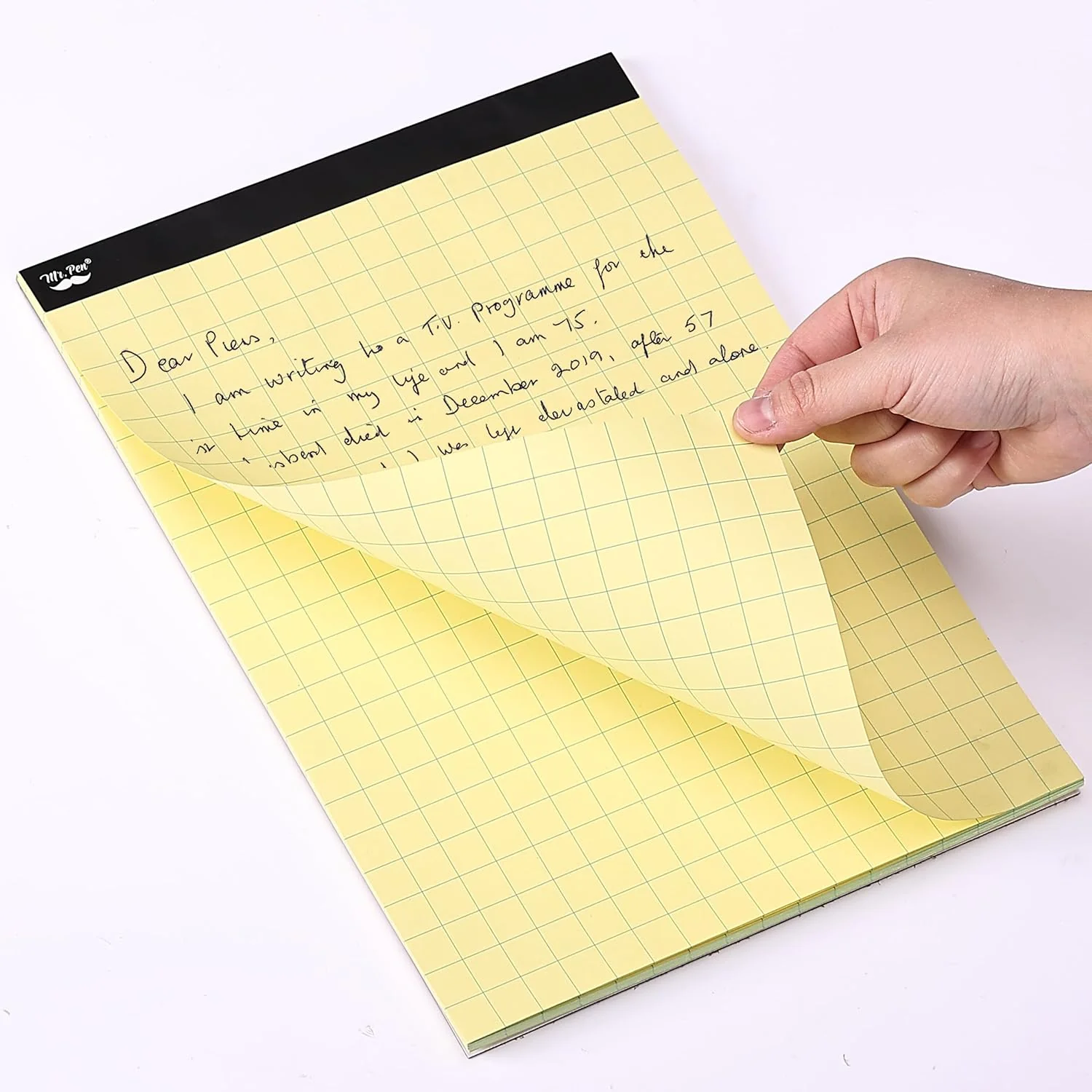 Yellow Graph Paper 11x8.5, 2x2 Grid Paper (1/2 in), 55 Sheets - Image 8