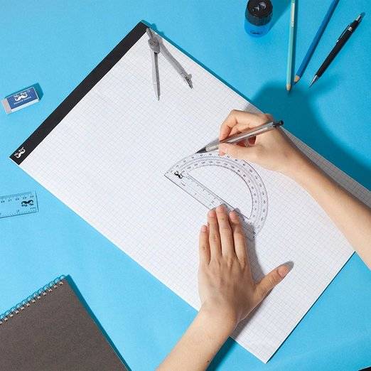 Graph Paper Pad 11x8.5, 5x5 Grid Paper, 3-Hole Punched, 55 Sheets - Image 5