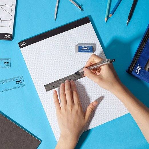 Graph Paper Pad 11x8.5, 5x5 Grid Paper, 3-Hole Punched, 55 Sheets - Image 8