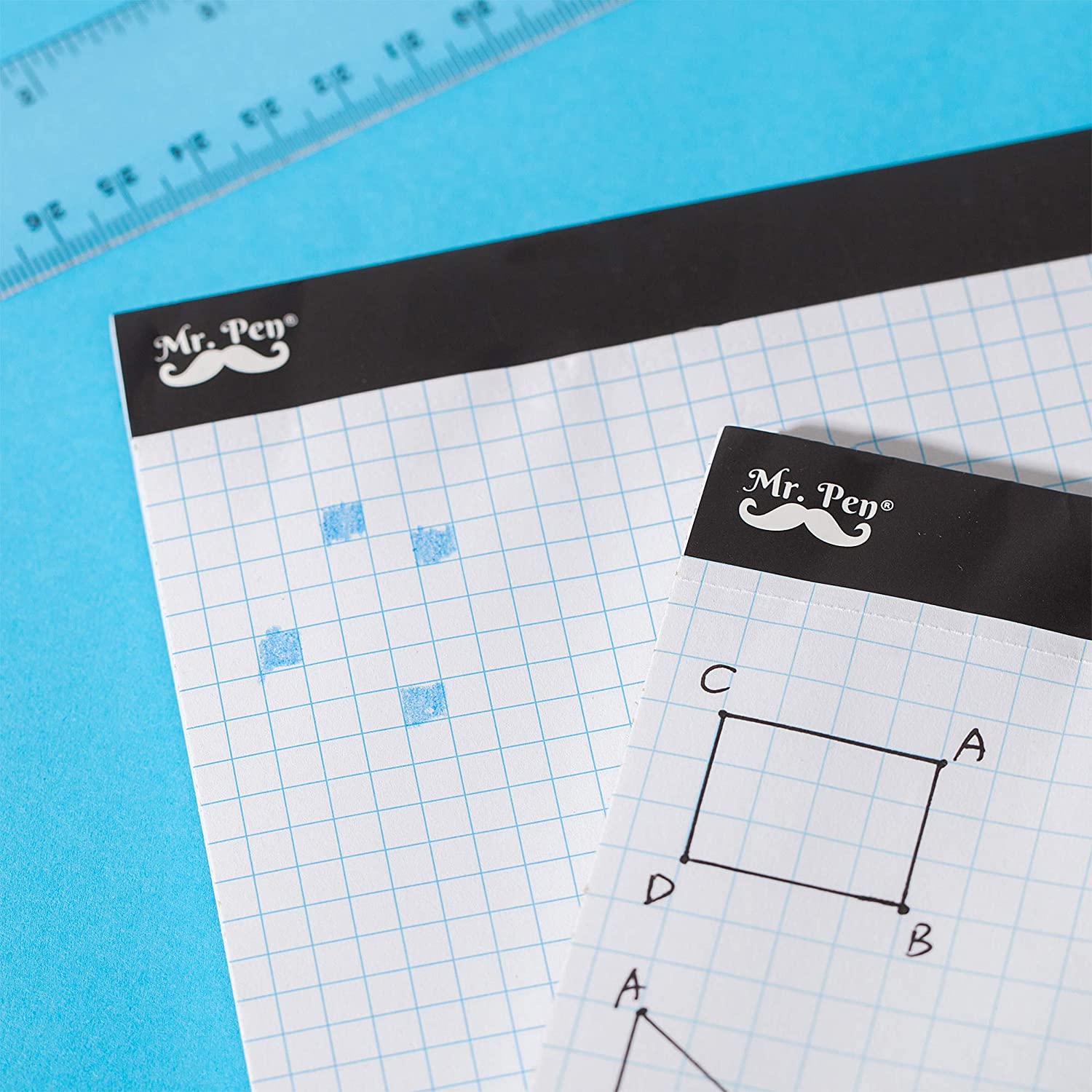 Graph Paper Pad 11 x 8.5, 4x4 Grid (4 Squares/Inch), 55 Sheets, Quad Ruled - Image 15