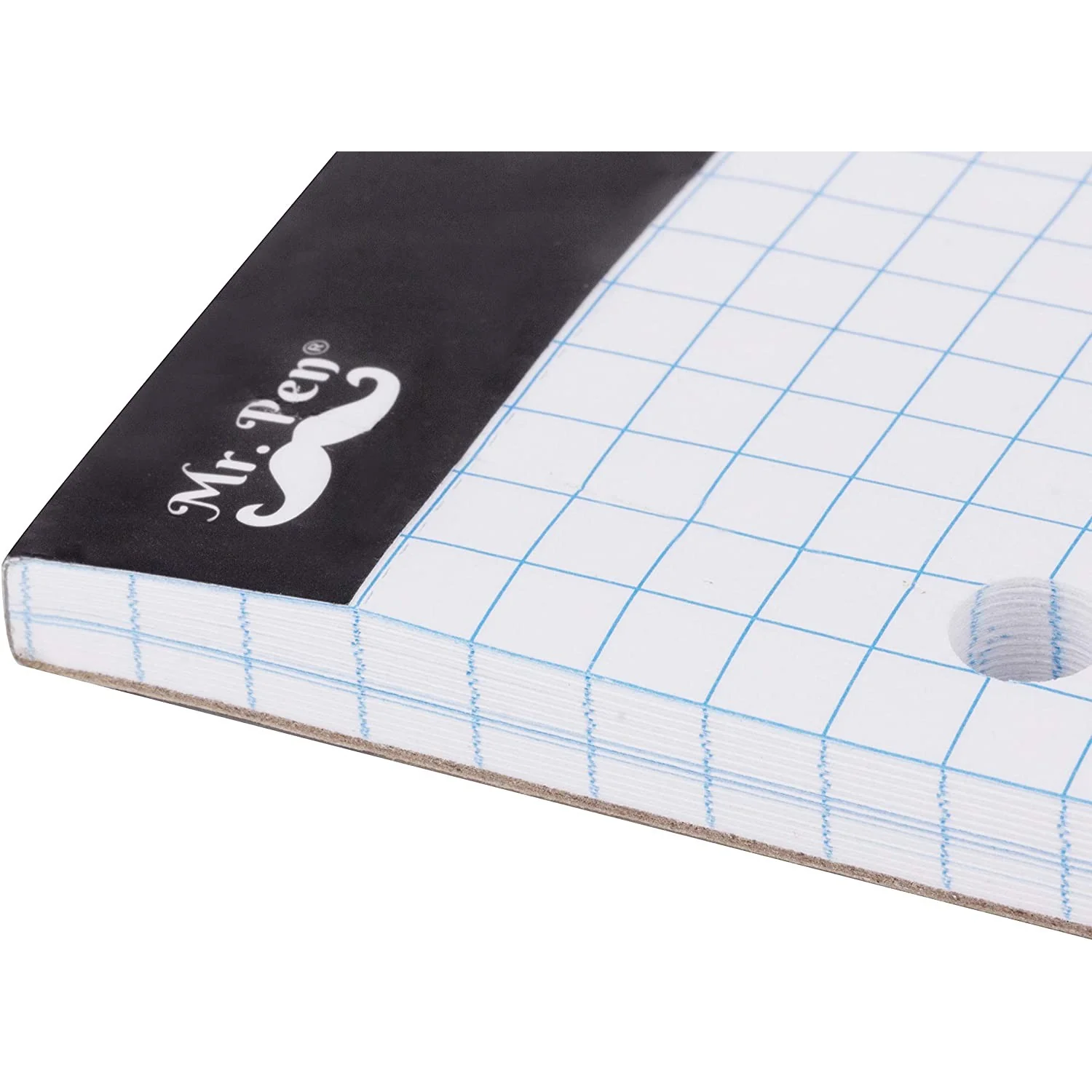 Graph Paper Pad 11x8.5, 4x4 Grid Paper, 3-Hole Punched, 55 Sheets - Image 5