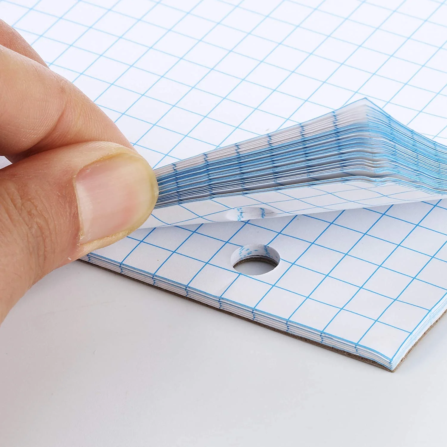 Graph Paper Pad 11x8.5, 4x4 Grid Paper, 3-Hole Punched, 55 Sheets - Image 7