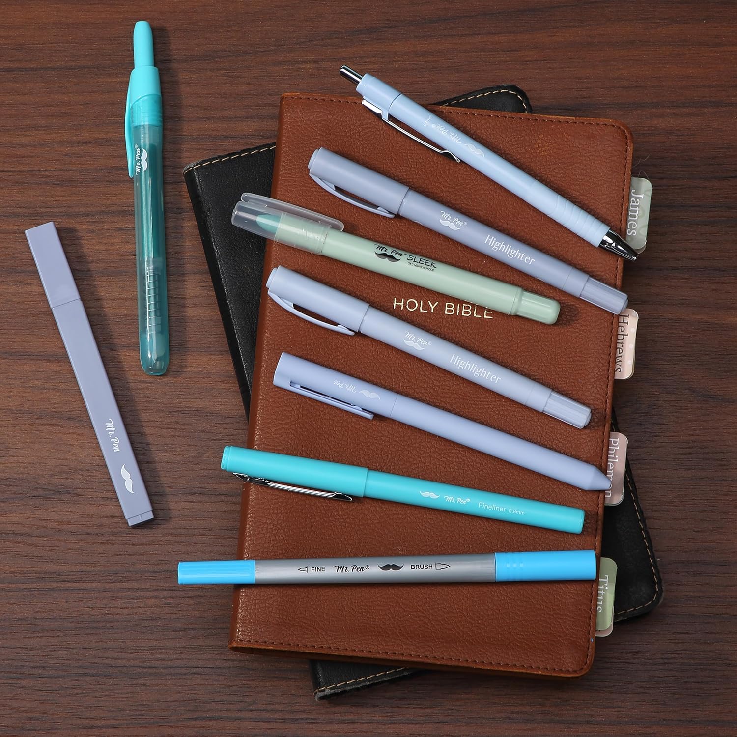 Bible Journaling Kit with Pouch, 10 Pack — Assorted Pens & Highlighters - Image 9