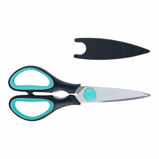 Kitchen Scissors 8”, Stainless Steel Shears, Dishwasher Safe, Meat & Food Cutting - Image 9