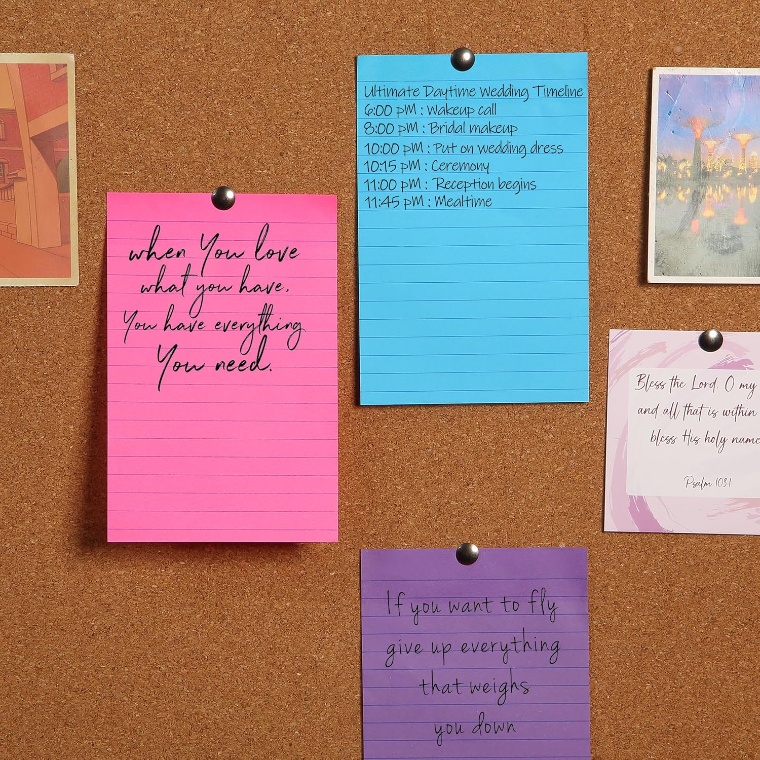 Lined Sticky Notes 4x6, 6 Pads, 360 Sheets, Assorted Colors - Image 7