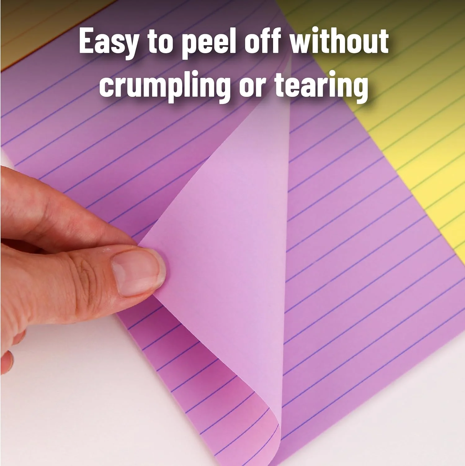 Lined Sticky Notes Set 4x6 and 3x3, 16 Pads, 720 Sheets, Pastel - Image 5