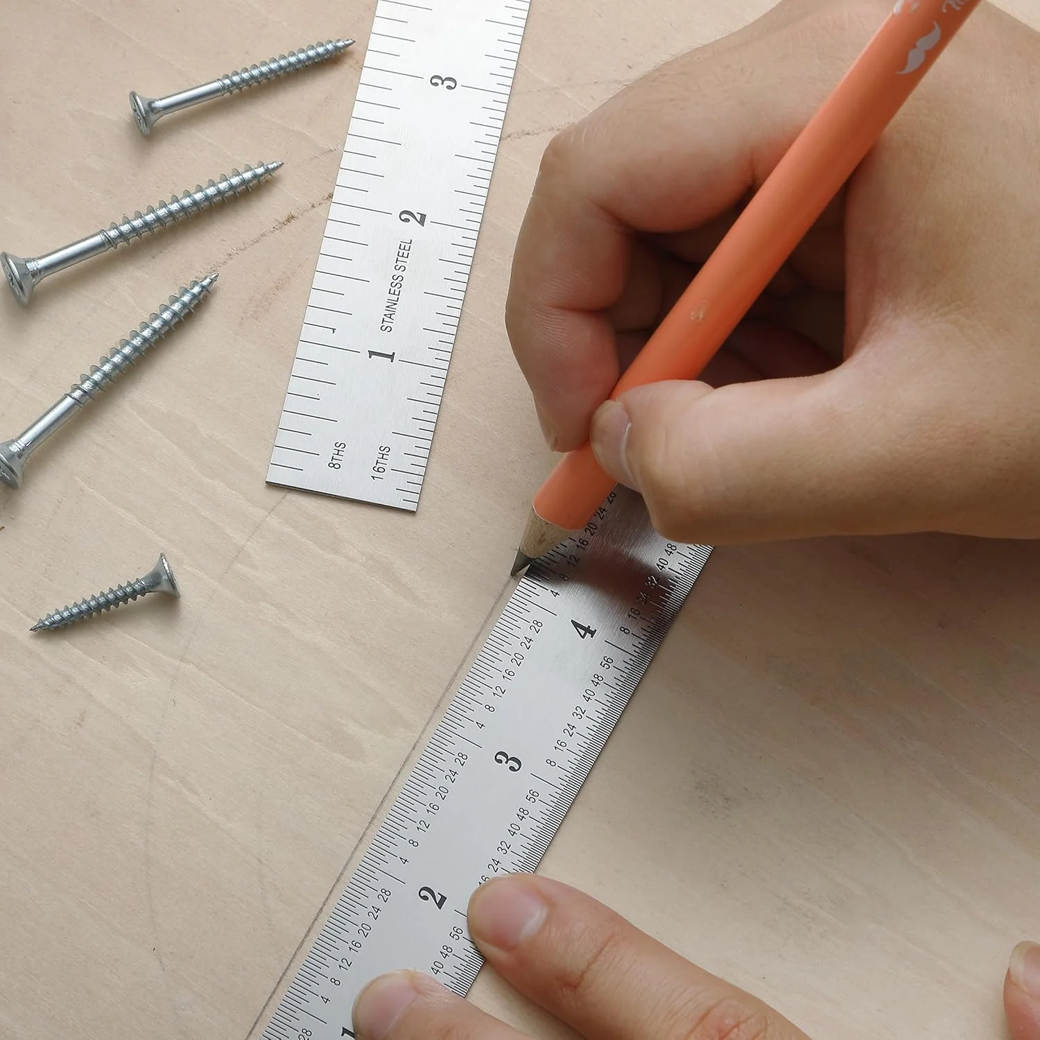 Metal Machinist Ruler 6 Inch, 2 Pack, Stainless Steel - Image 7