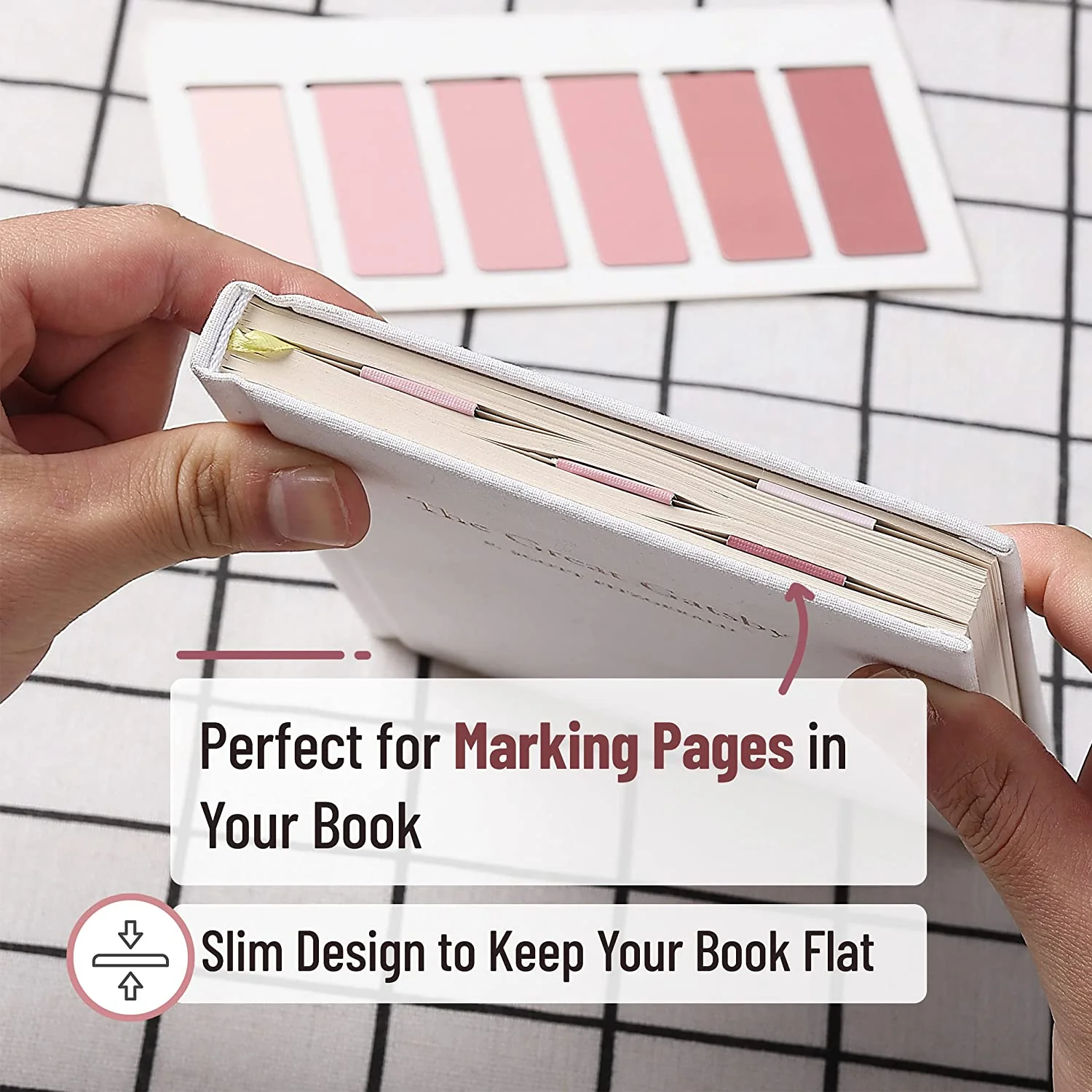 Magnetic Bookmarks, 12 Pack, Aesthetic Boho Design, Durable Magnet Book Clips - Image 4