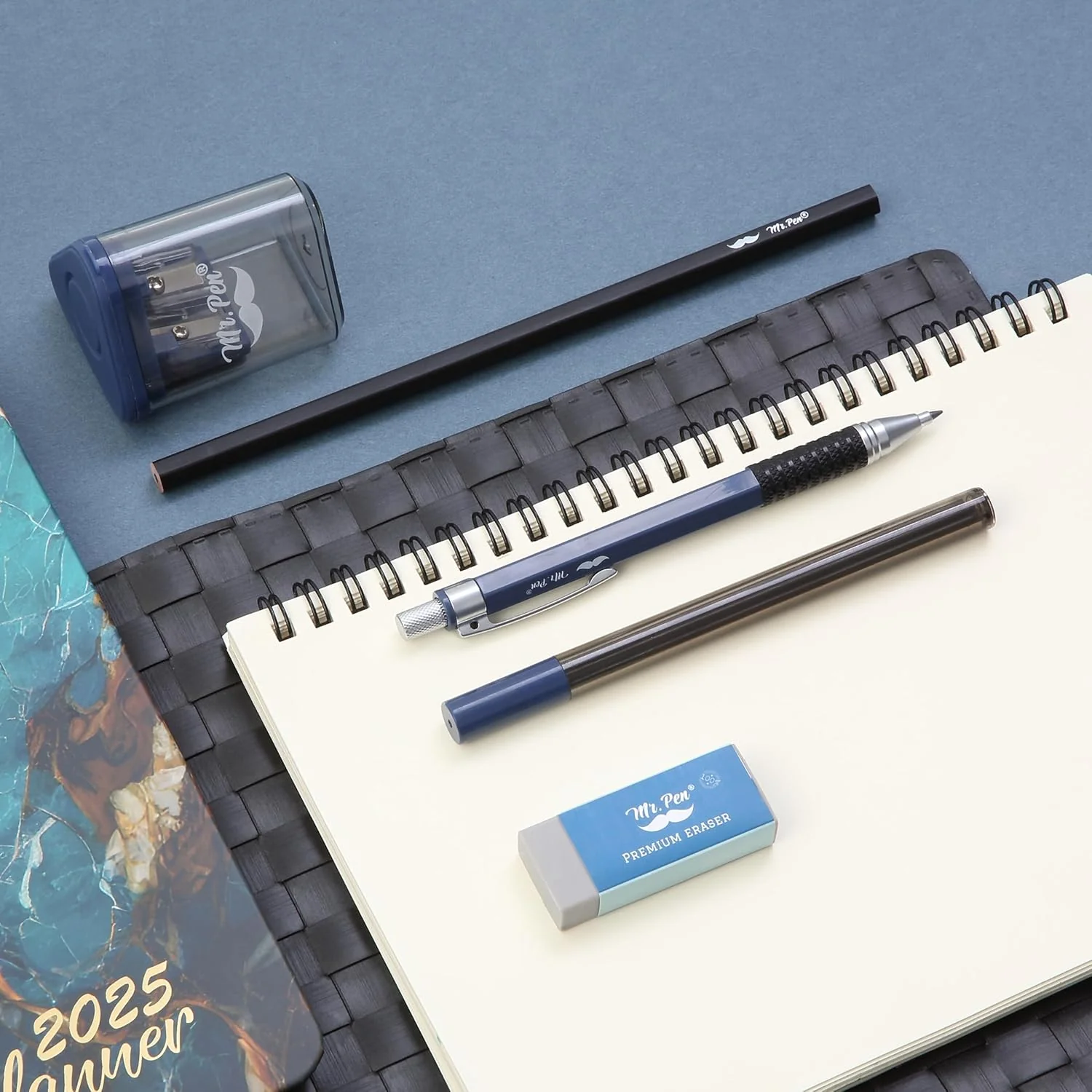 2.0mm Mechanical Pencil Set, 5 pcs, Lead, Eraser, Sharpener - Image 8