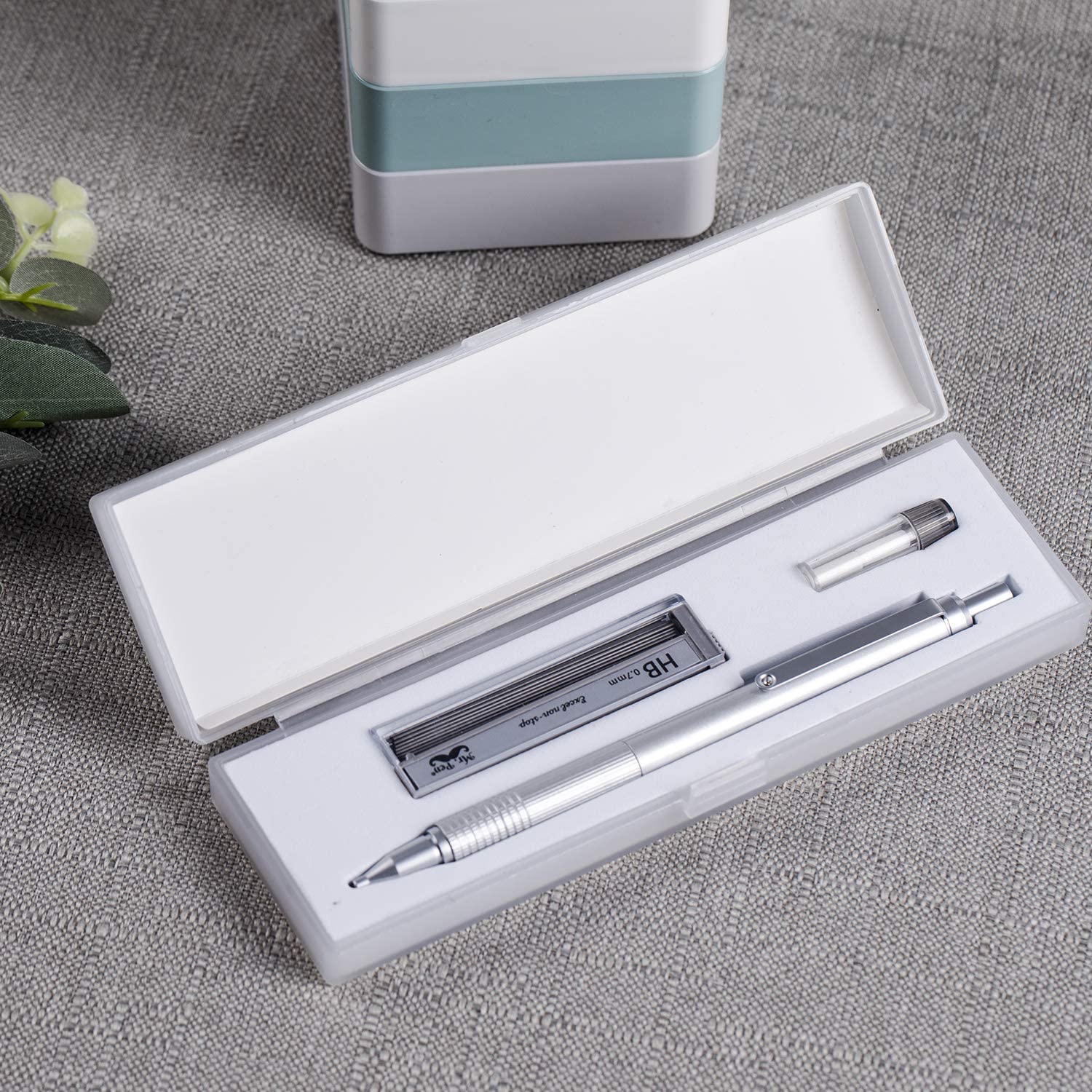 Giftable Mechanical Pencil with Case, 0.7mm, All Metal - Image 5