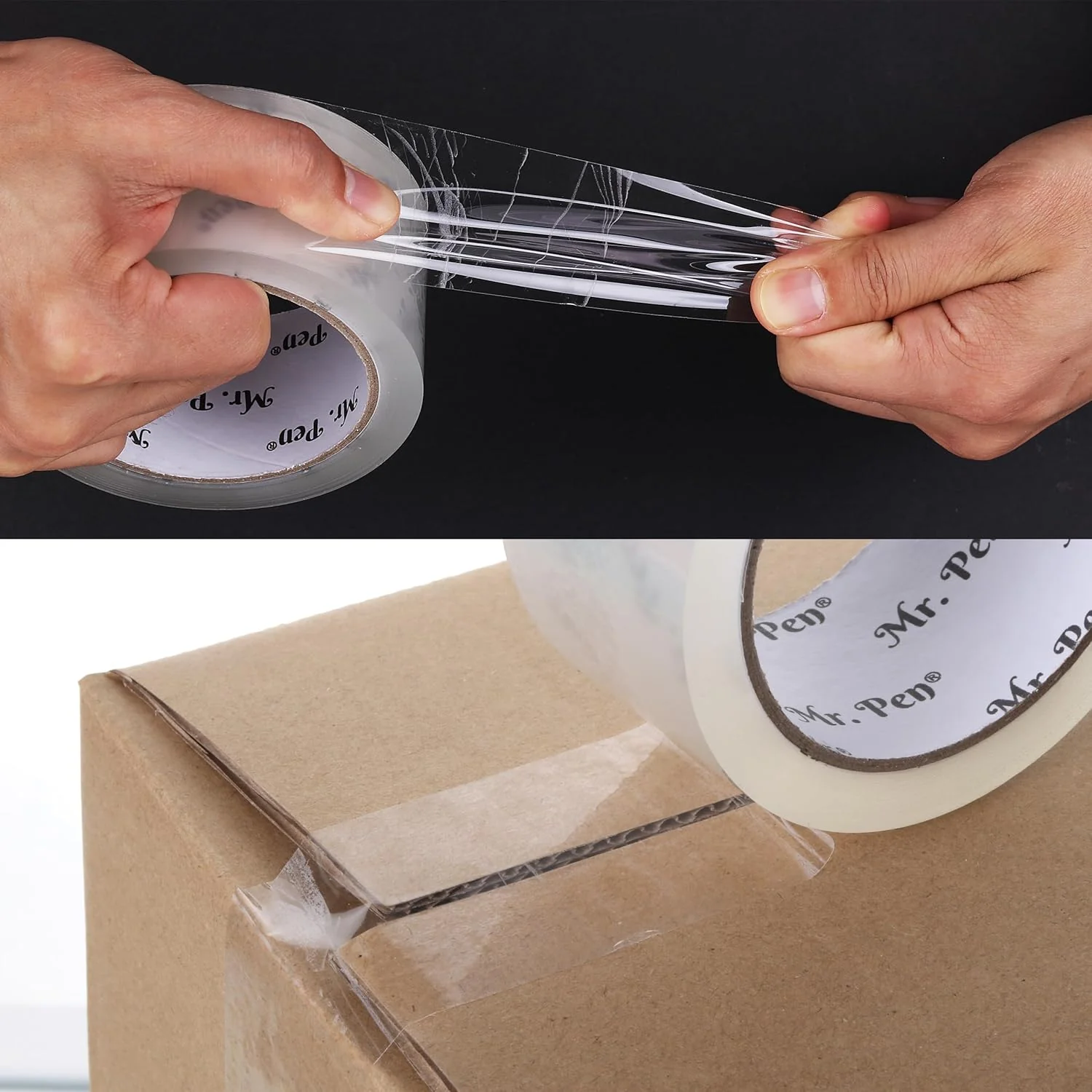 Packing Tape 2” x 60 Yards, 6 Pack + Dispenser Gun, 2.5 Mil - Image 6