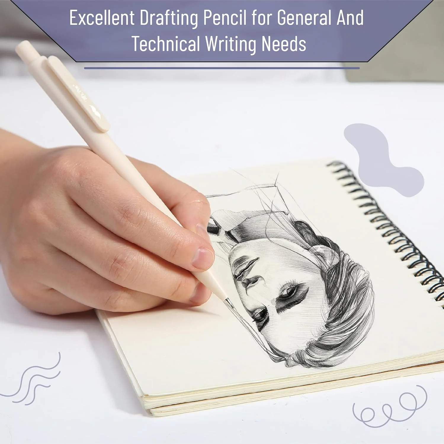 Mr. Pen- Pastel Mechanical Pencil Set with Lead Refills & Erasers, 6 Pack, 3 Sizes, 0.5 0.7 & 0.9mm, Aesthetic Mechanical Pencils Set - Image 5