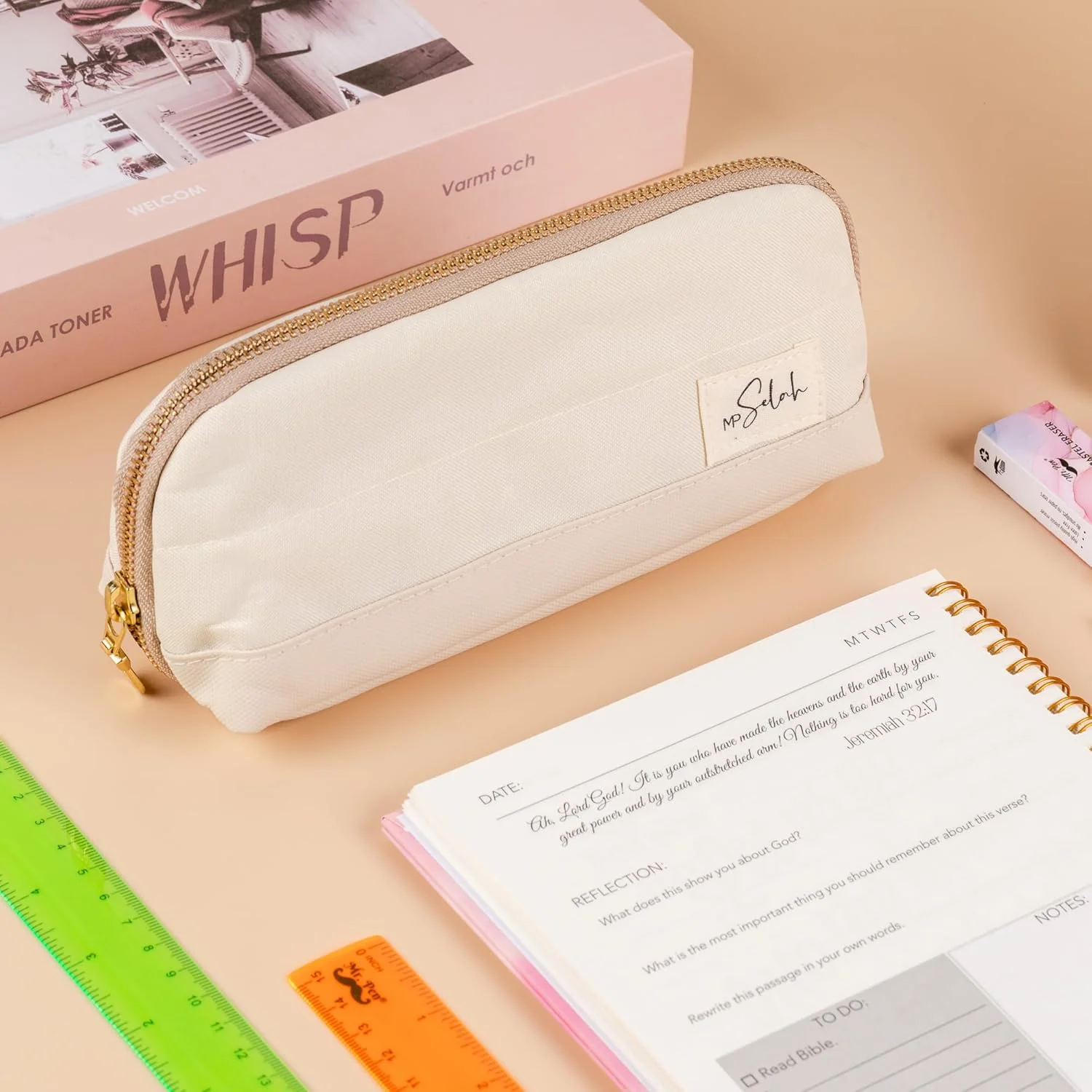 Mr. Pen- Pencil Case, Rose Pink, Pencil Pouch, Selah Theme - Image 19