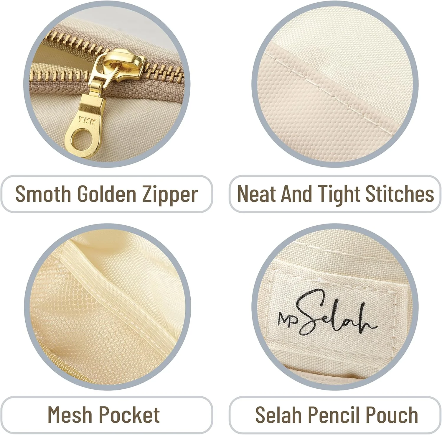 Mr. Pen- Pencil Case, Light Blue, Pencil Pouch, Pencil Bag, Pen Case, Selah Pen Pouch - Image 3