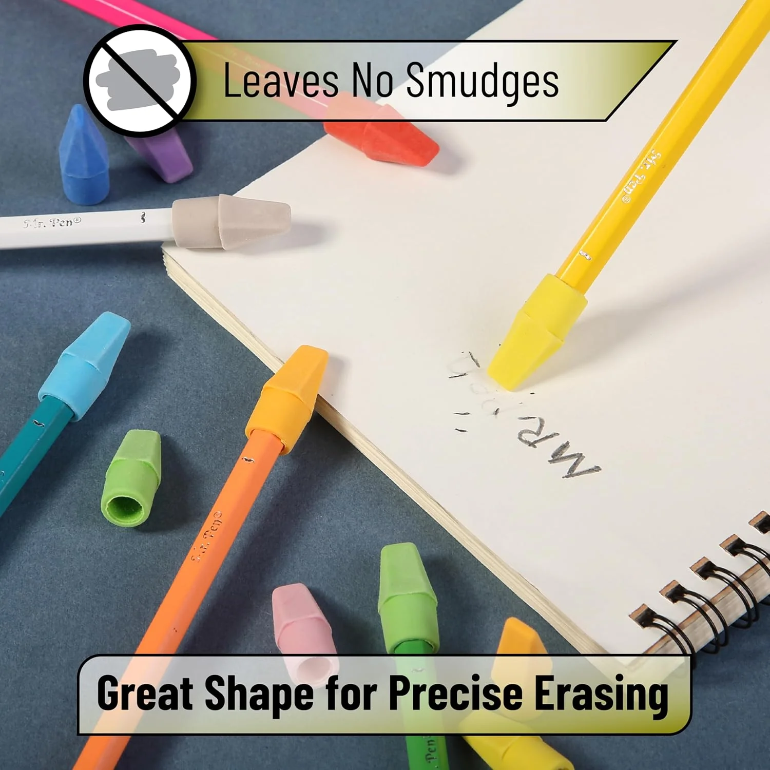 Bulk Pencil Erasers Toppers, 1000 Pack, Latex Free, No Smudge - Image 5