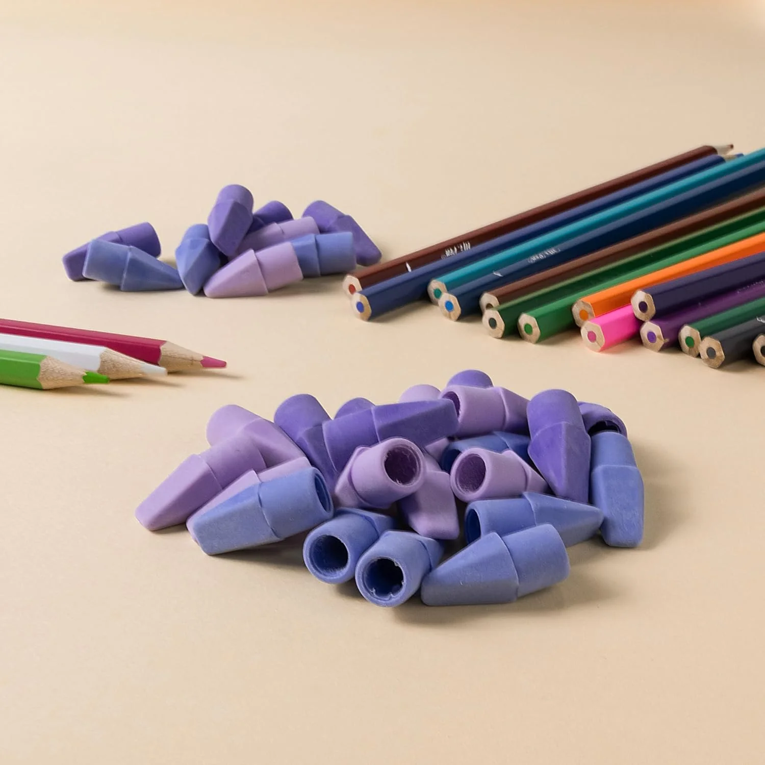 Pencil Erasers Toppers, 30 Pack, Colorful, Latex Free, No Smudge - Image 7