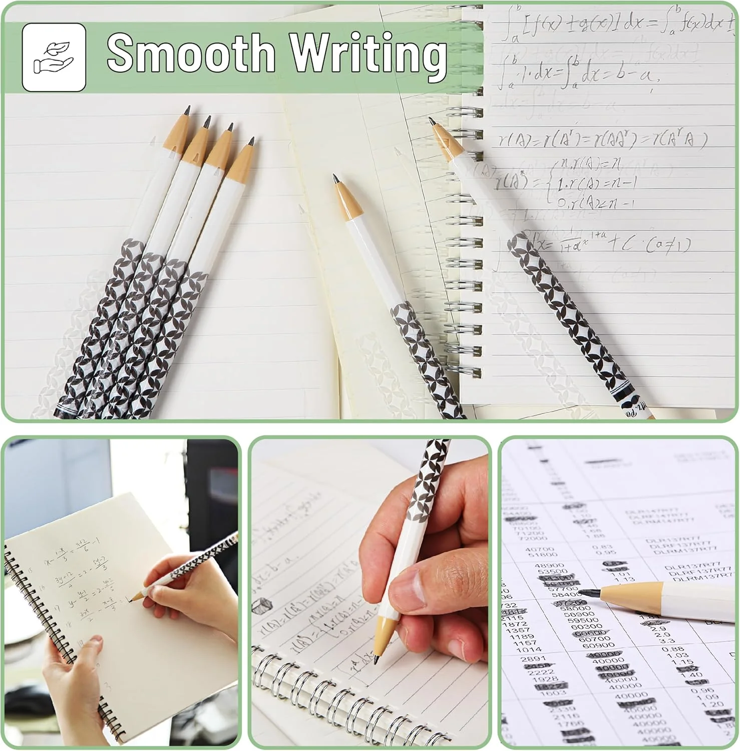 Rotary Mechanical Pencil Set, 6 pcs, Twist Design, HB Style - Image 5