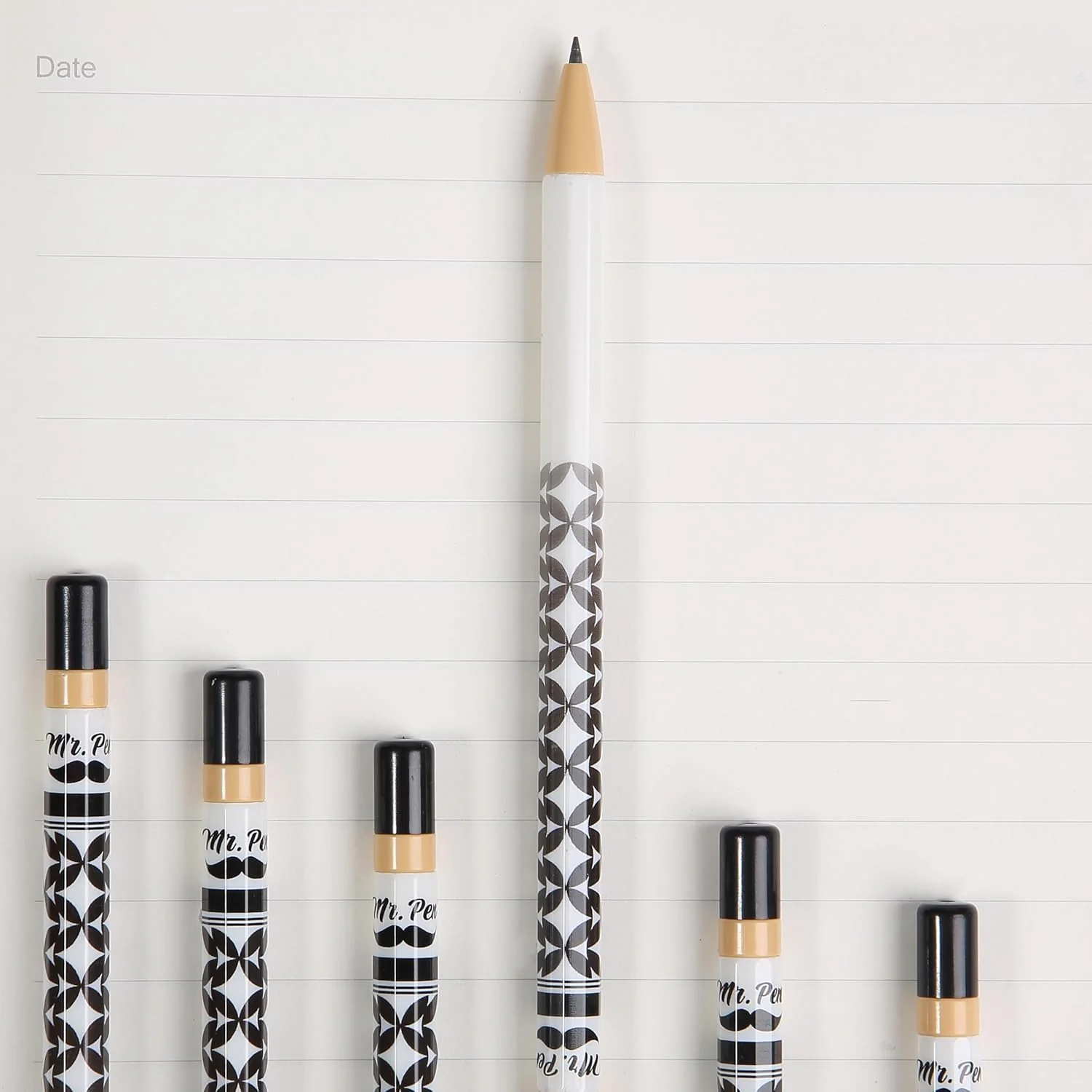 Rotary Mechanical Pencil Set, 6 pcs, Twist Design, HB Style - Image 9