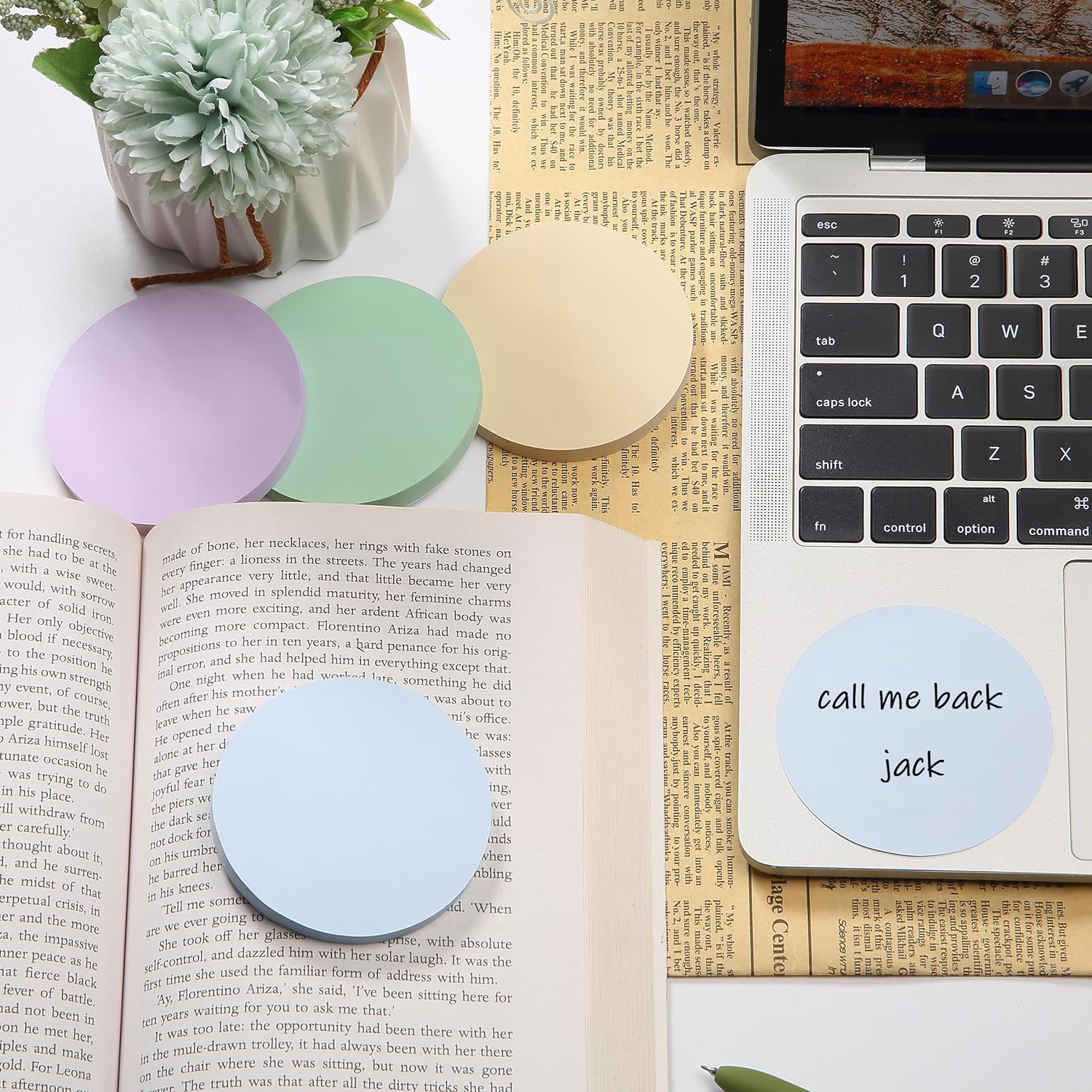 Circle Sticky Notes 2.8 x 2.8, 12 Pads, 720 Sheets, Morandi Colors - Image 5