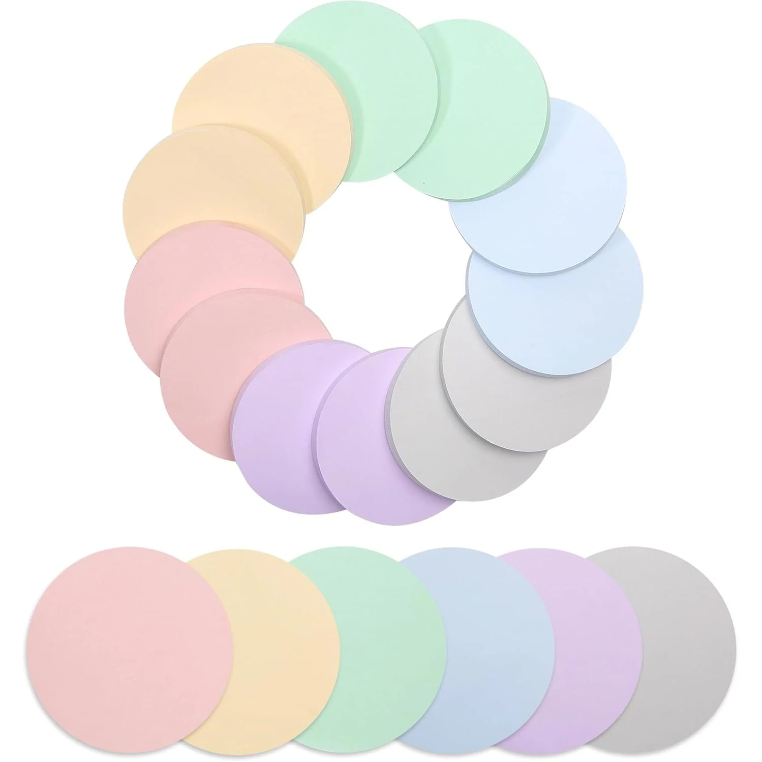 Circle Sticky Notes 2.8 x 2.8, 12 Pads, 720 Sheets, Morandi Colors - Image 8