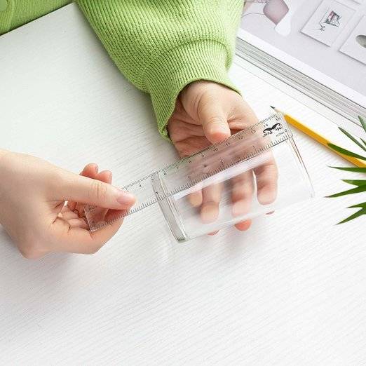 Plastic Ruler 6 Inch, 3 Pack, Clear, Inches & cm, Dual Side - Image 6