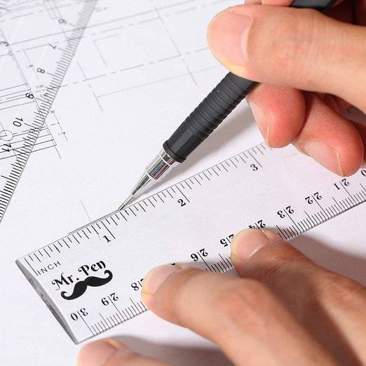 Plastic Ruler 12 Inch, 3 Pack, Clear, Inches & Centimeters, Dual Side - Image 8